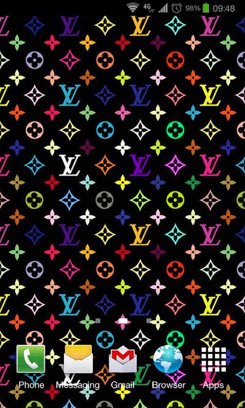 Dripping Louis Vuitton Live Wallpaper with Pink Background - free download