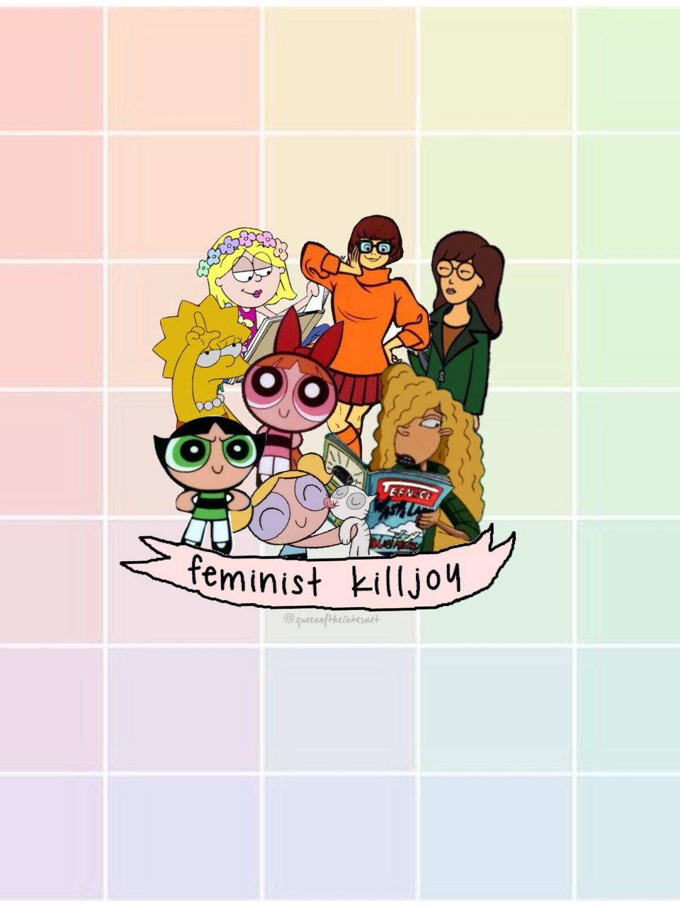 Cartoon 90s Aesthetic Poster Size