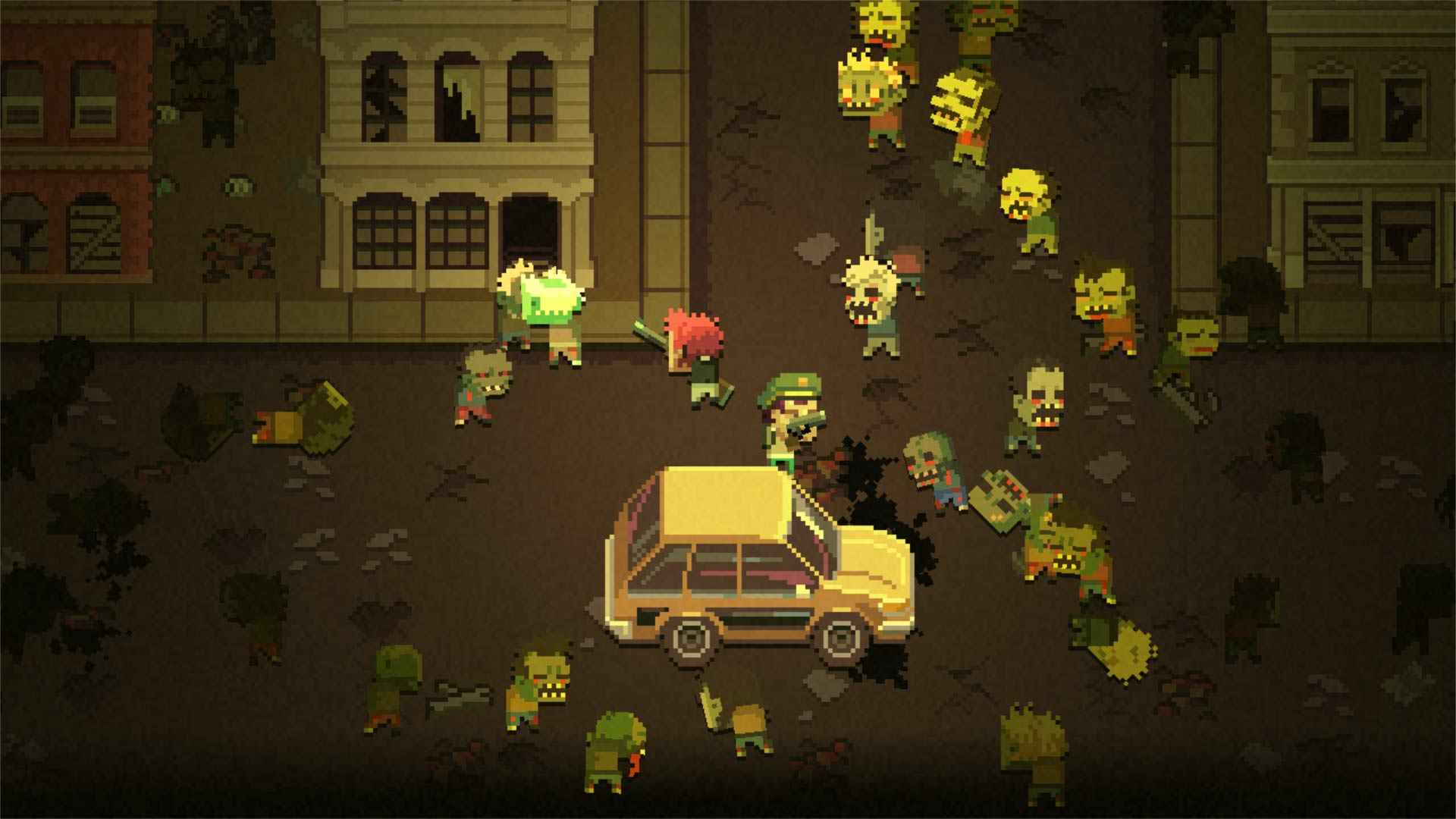 Пиксельный зомби. Death Road to Canada. Death Road игра. Пиксельная зомби выживалка. Dead Road to Canada 2.