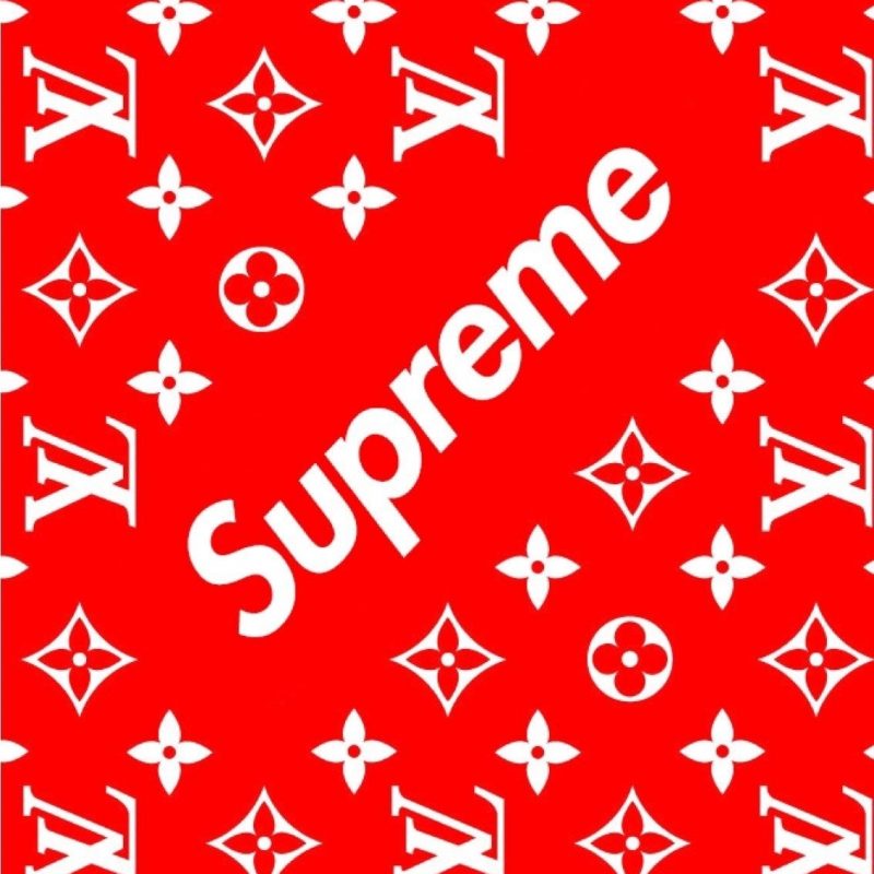 Louis Vuitton Logo Wallpaper Supreme