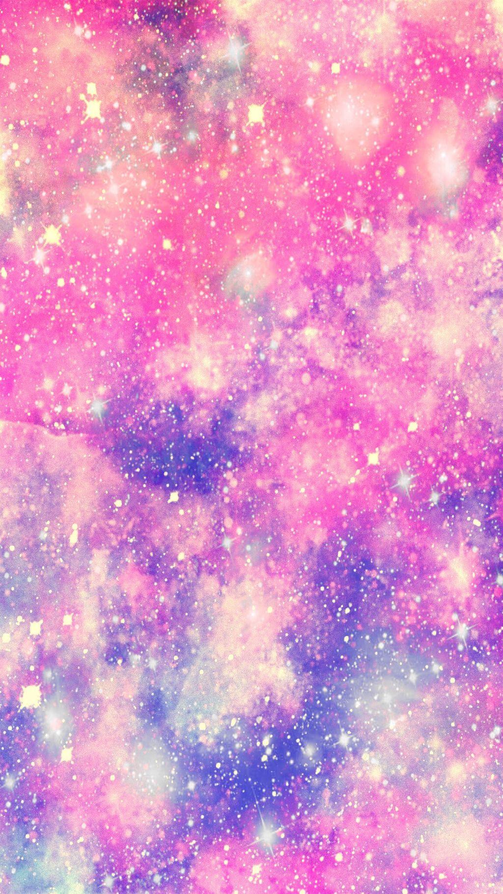 Galaxy Background Purple Pastel