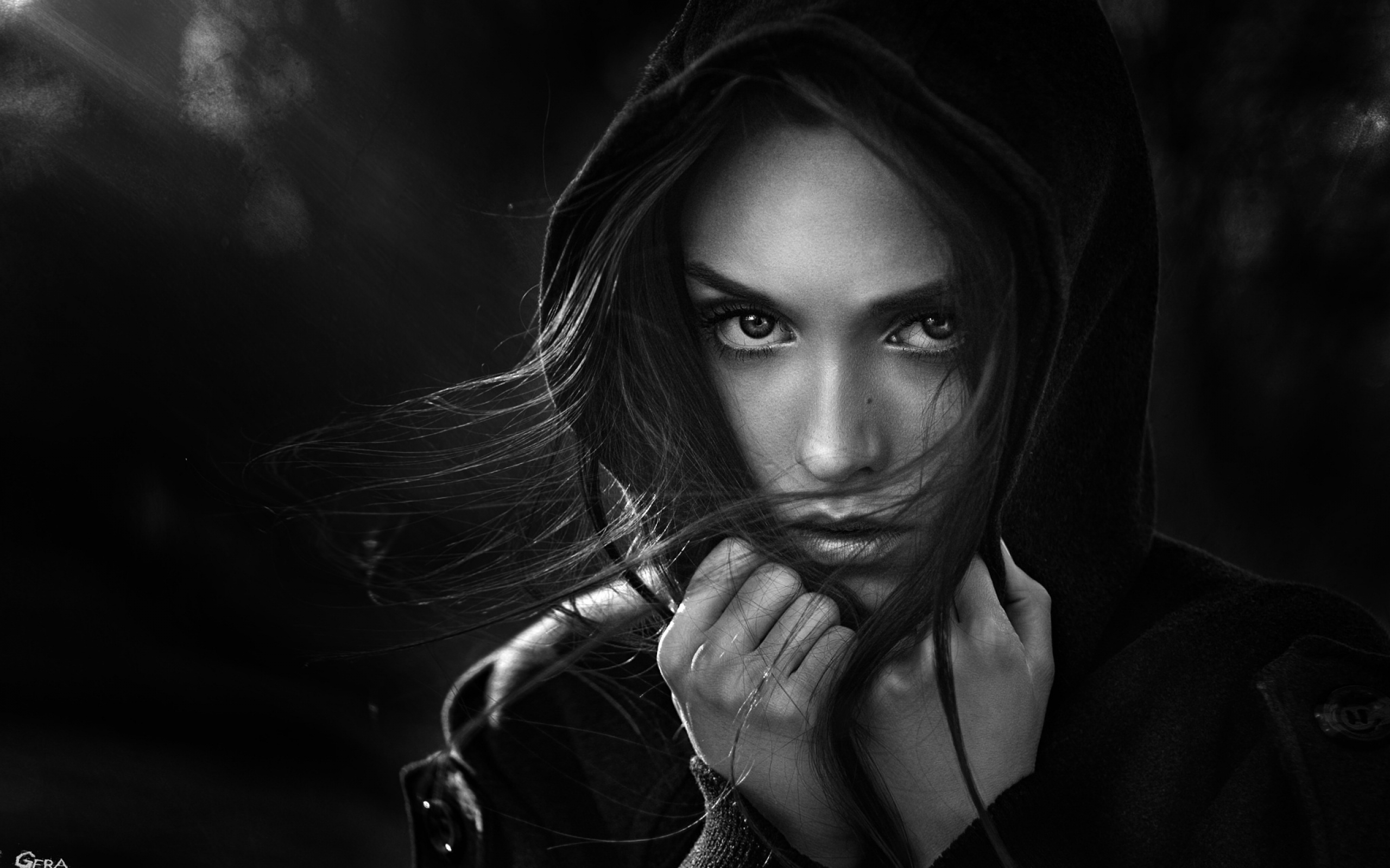 Girl Black And White , HD Wallpaper & Backgrounds