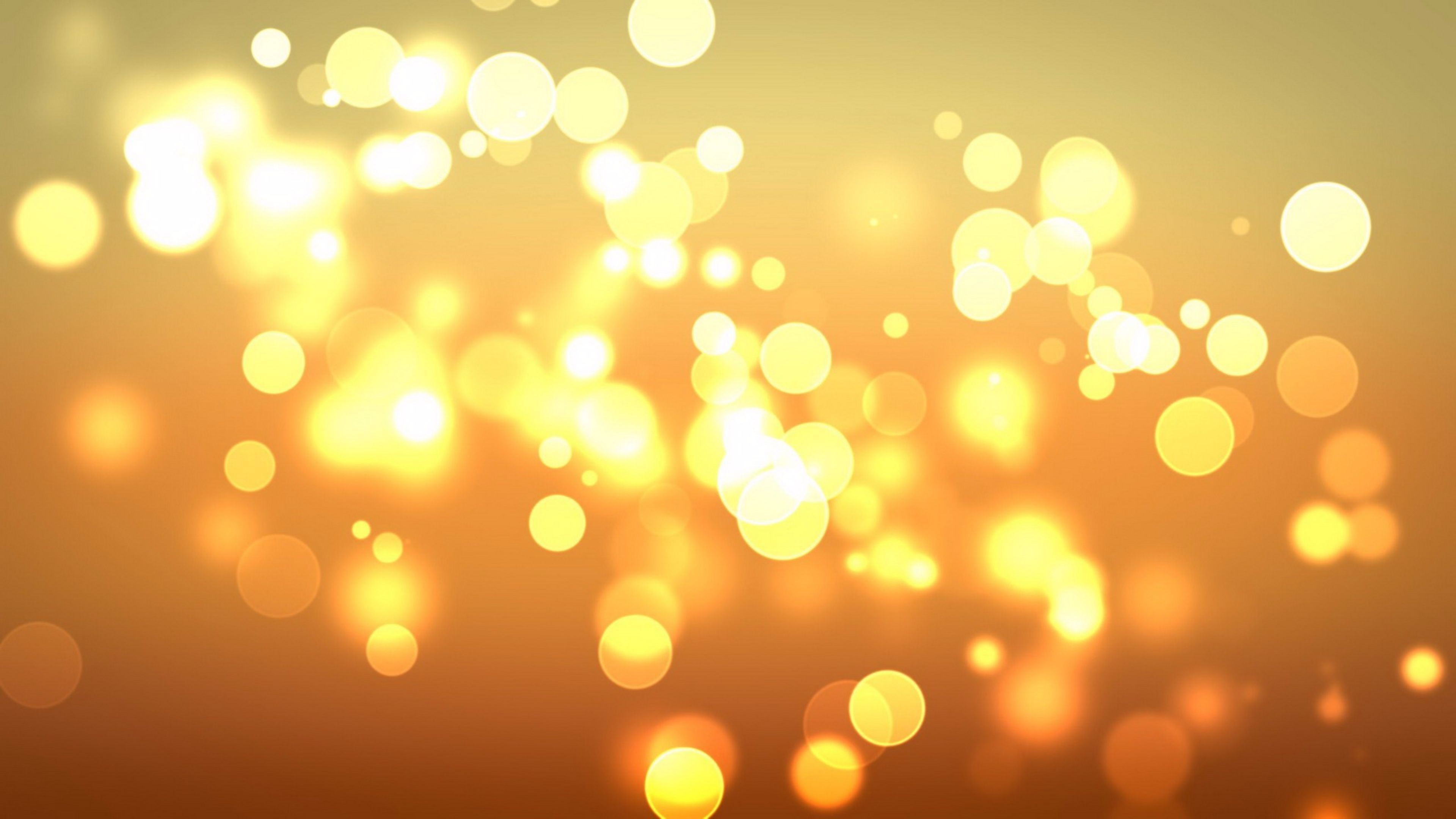 Bokeh Orange Blurry Free Wallpaper - Gold Lights , HD Wallpaper & Backgrounds