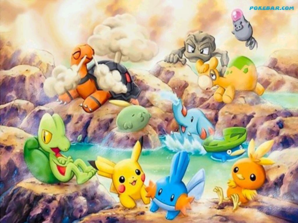 New Pokemon Wallpaper - Pokemon Pikachu And Friends , HD Wallpaper & Backgrounds