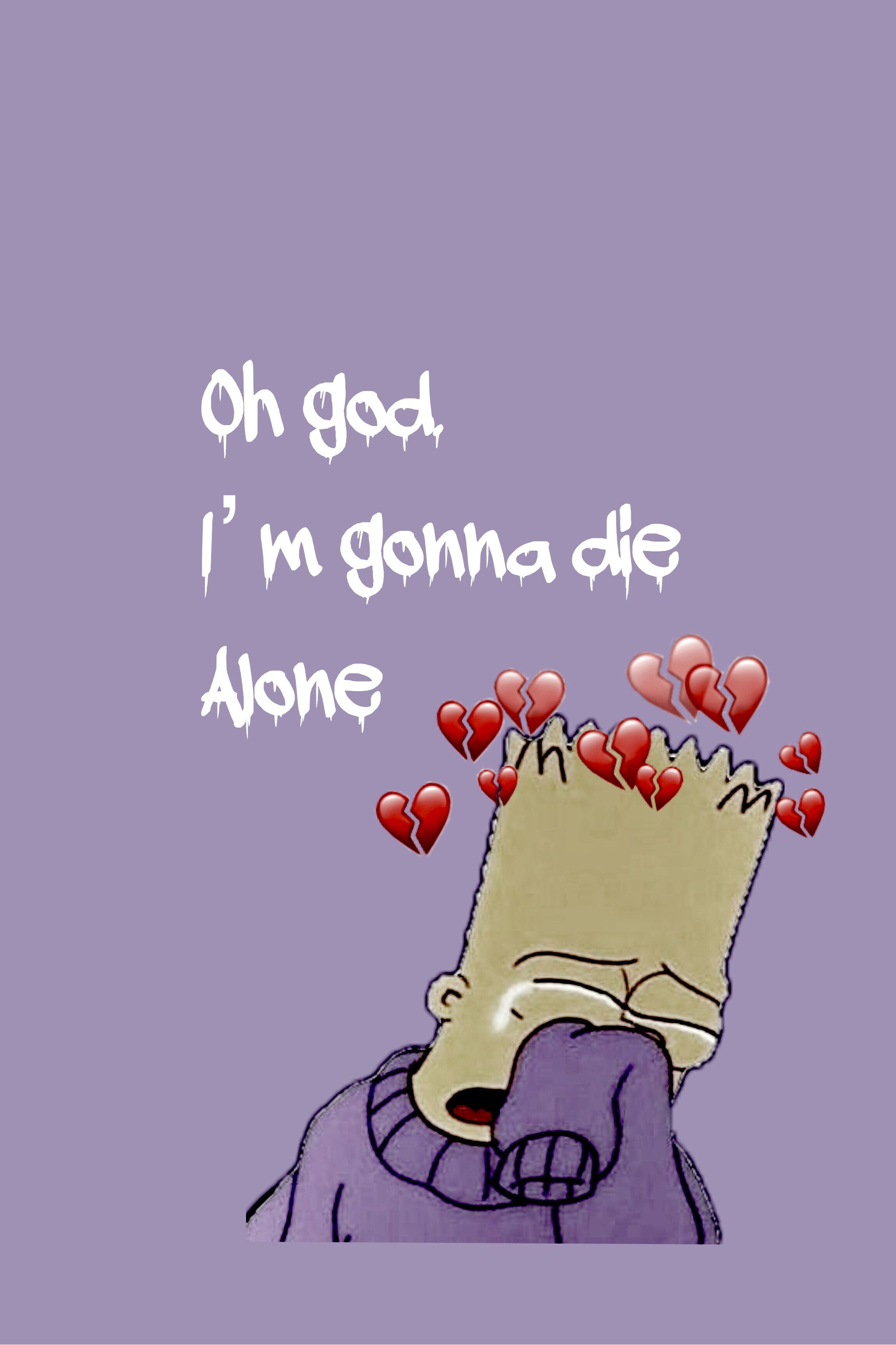 Oh God I M Gonna Die Alone Simpsons , HD Wallpaper & Backgrounds