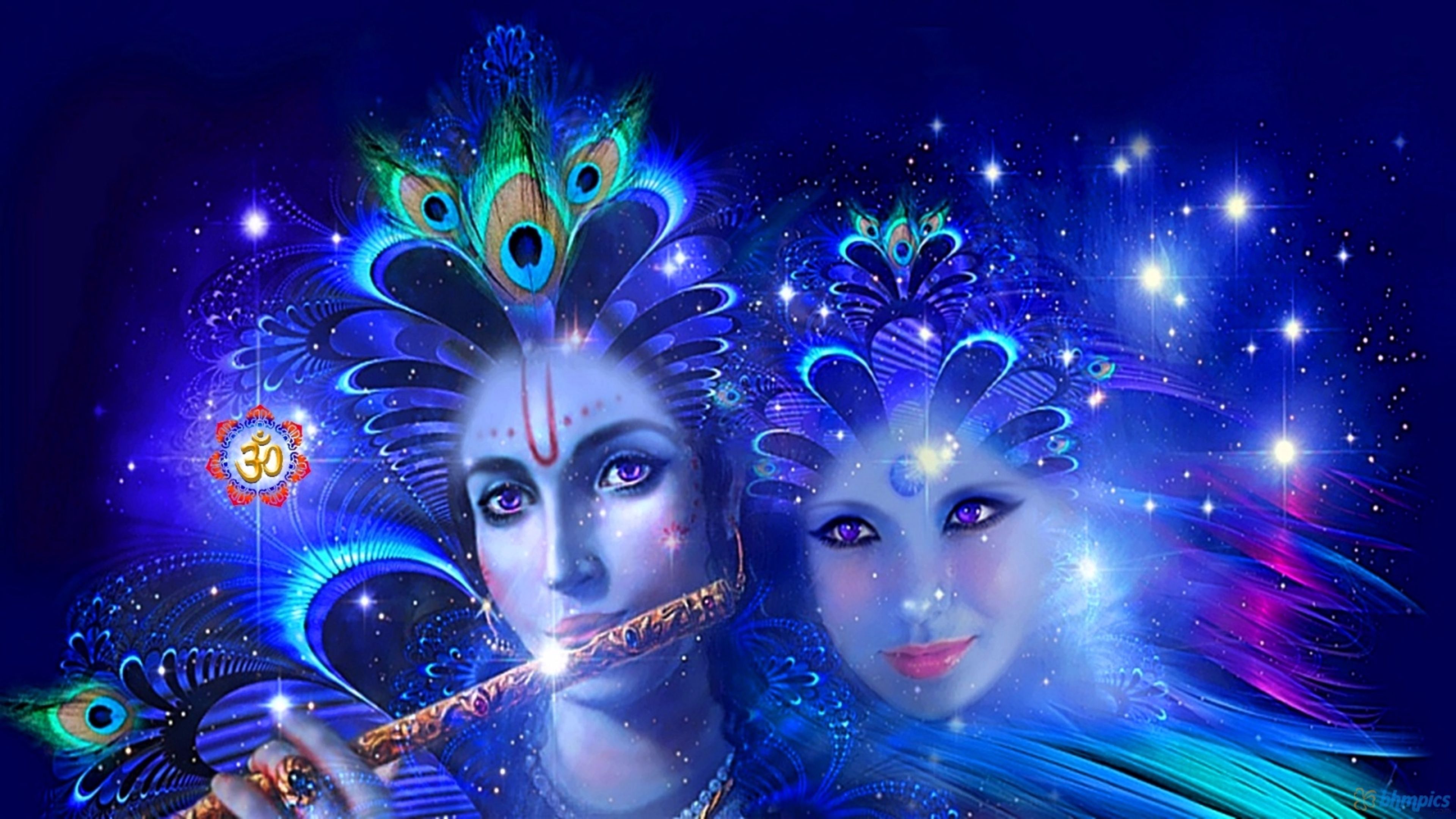 3d Hd Radha Krishna Download Wallpaper - Beautiful 3d Images Download , HD Wallpaper & Backgrounds