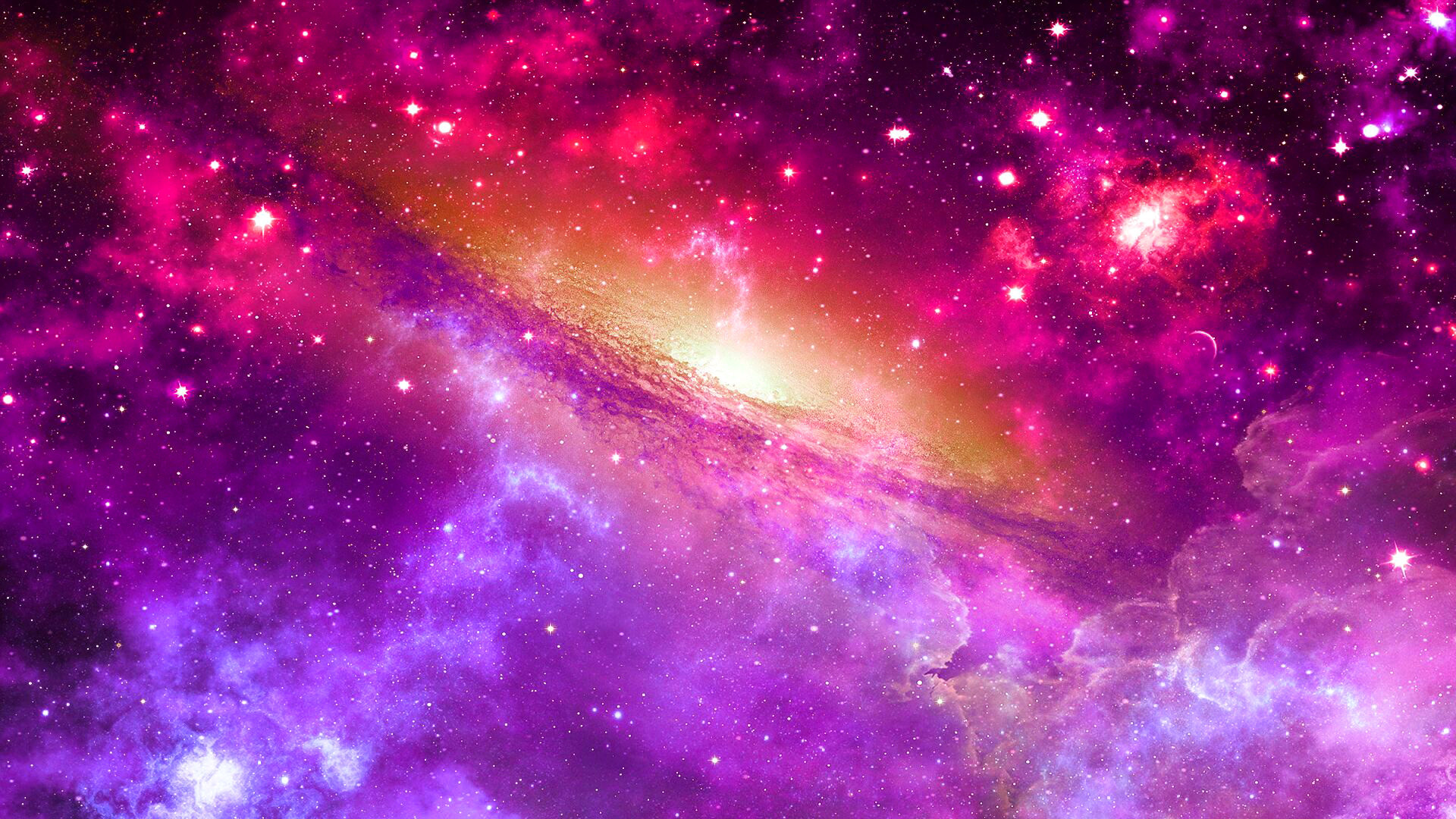 Pink Galaxy , HD Wallpaper & Backgrounds