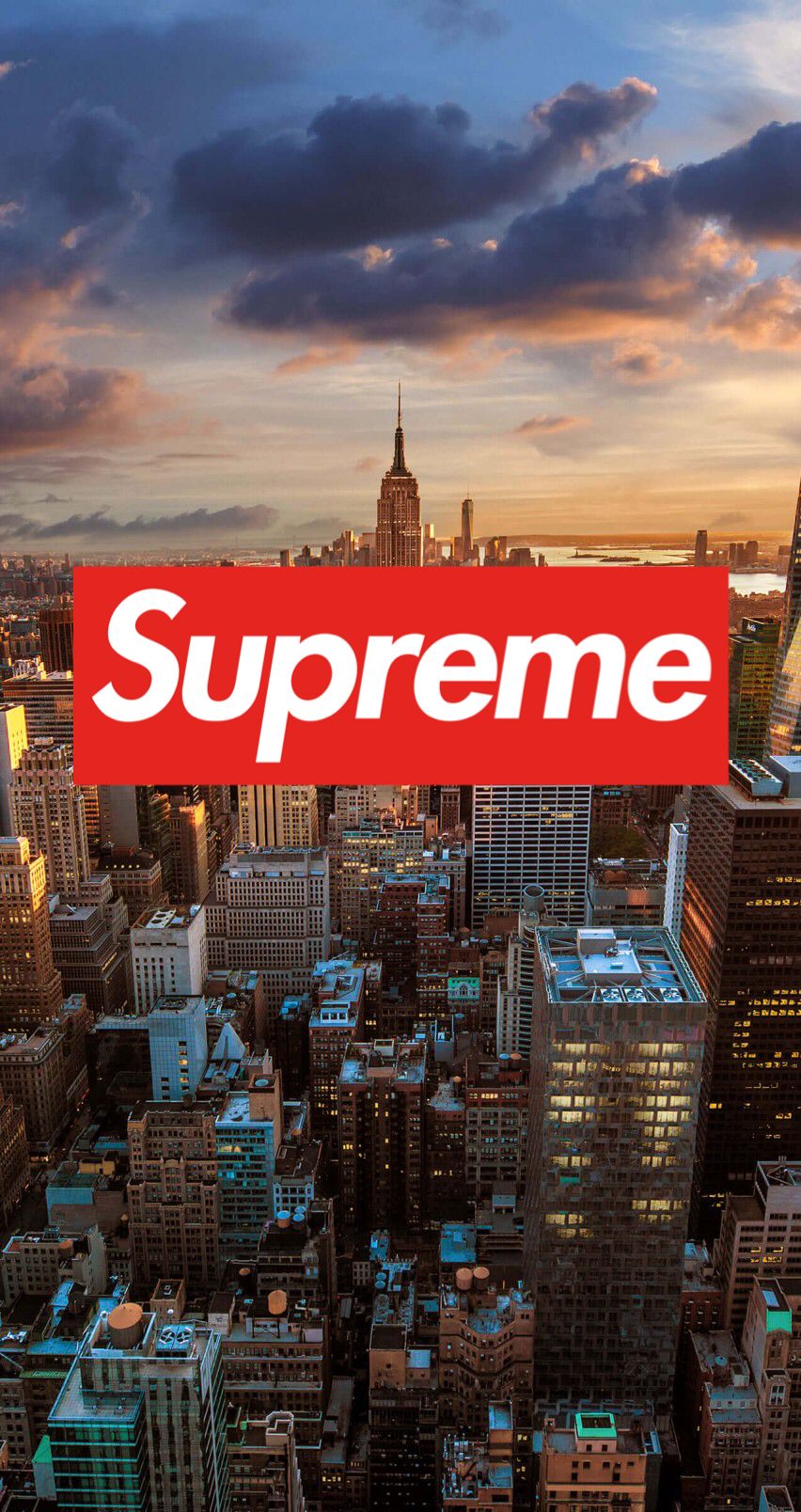 Supreme Wallpaper For Iphone - Empire State Building , HD Wallpaper & Backgrounds