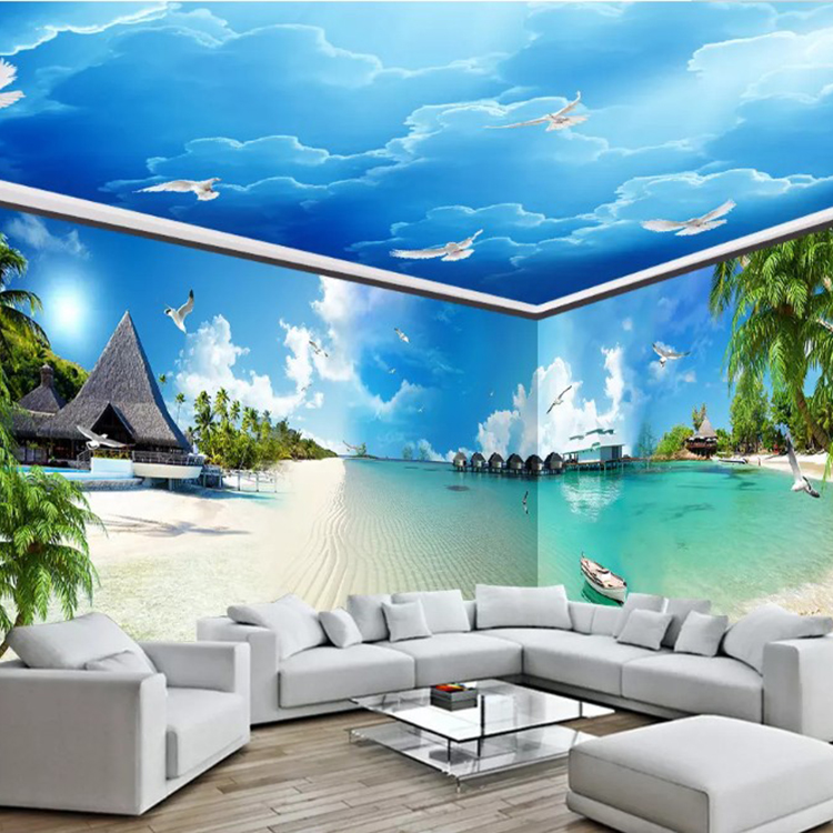 3d Hd 1080p Seascape Scenery The Whole House Mural - Scenery Photo Full Hd , HD Wallpaper & Backgrounds