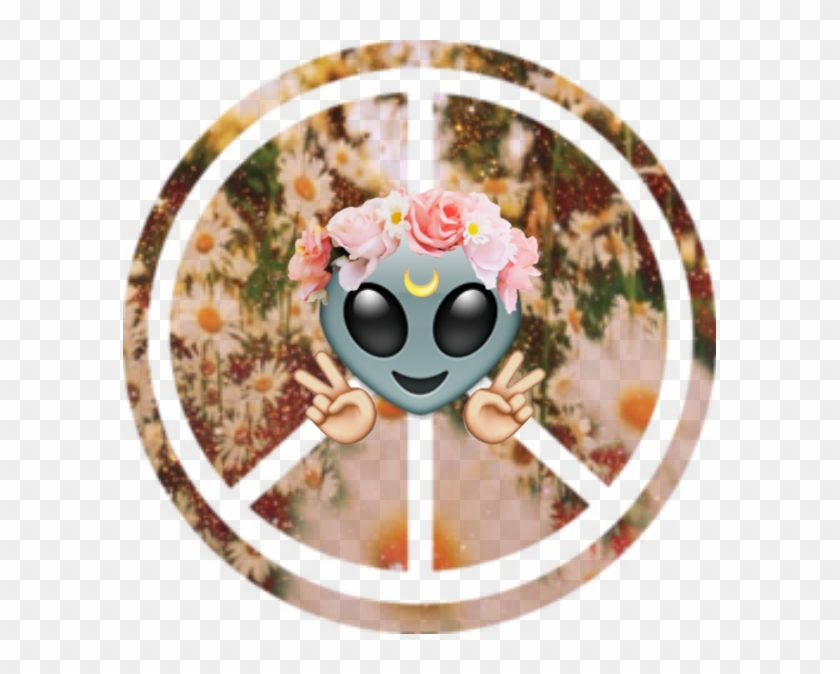 Flower Crown Tumblr Emoji Wallpaper Source - Circle , HD Wallpaper & Backgrounds