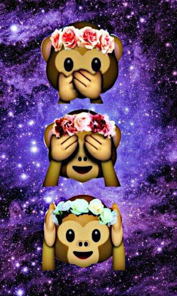 Emoji Wallpapers😂 - Emoji Monkey Galaxy , HD Wallpaper & Backgrounds