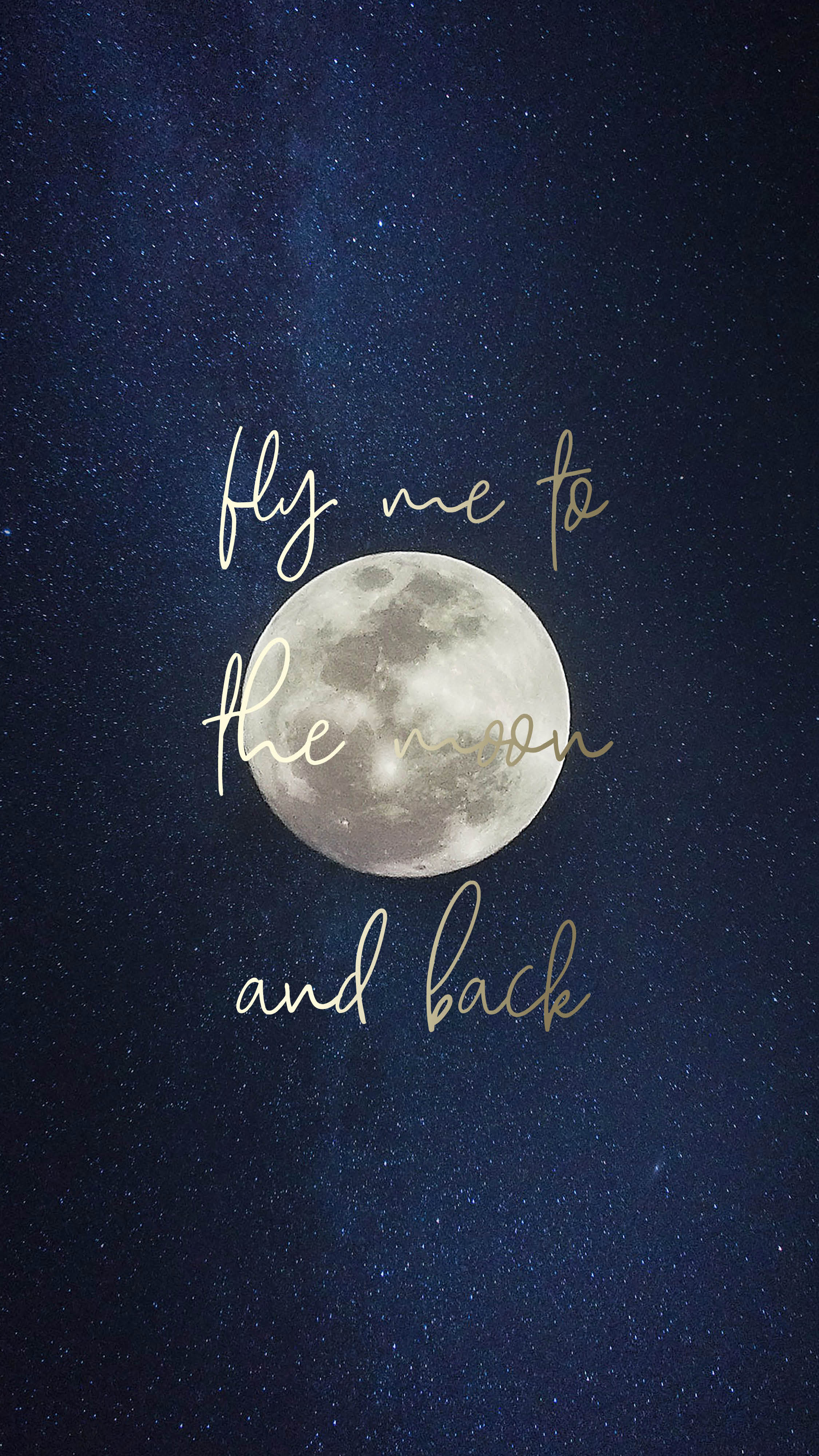 Your Mobile Wallpaper - Fly Me To The Moon And Back , HD Wallpaper & Backgrounds