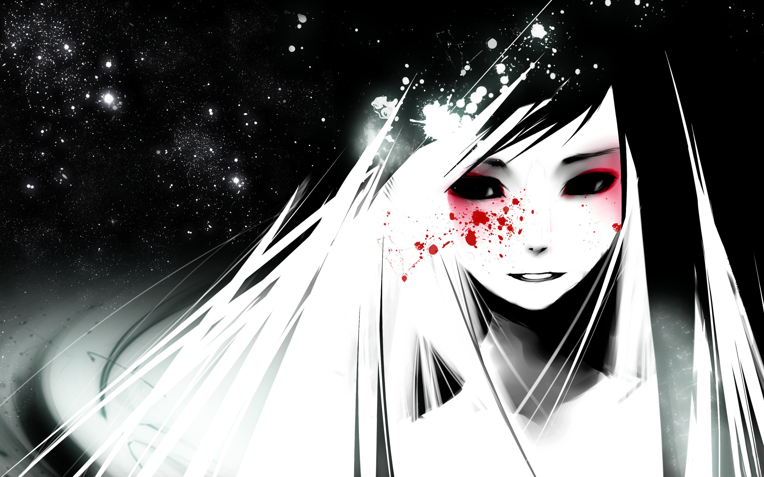 Anime Wallpapers - Black And White Anime , HD Wallpaper & Backgrounds