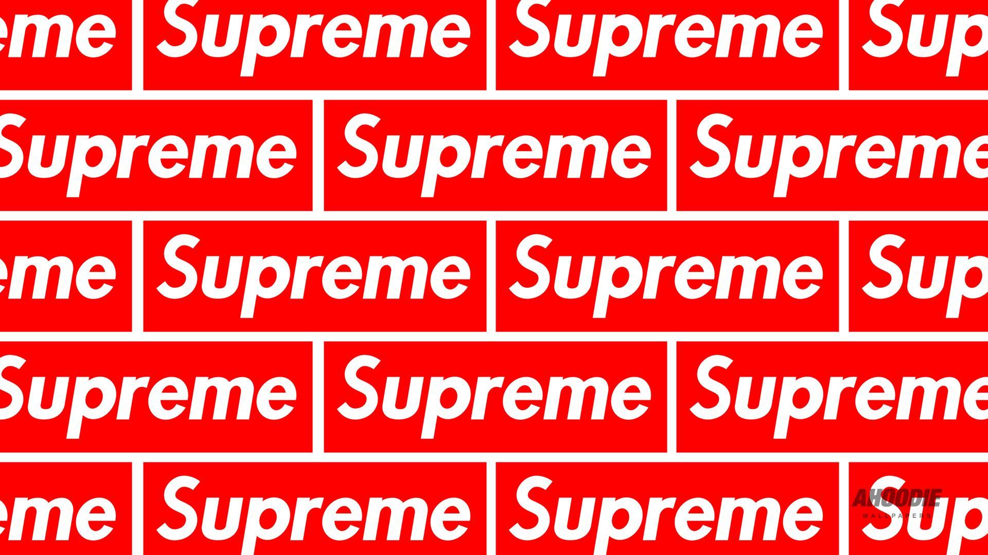 Supreme Wallpaper Wallpapersafari - Supreme Logo Pattern , HD Wallpaper & Backgrounds