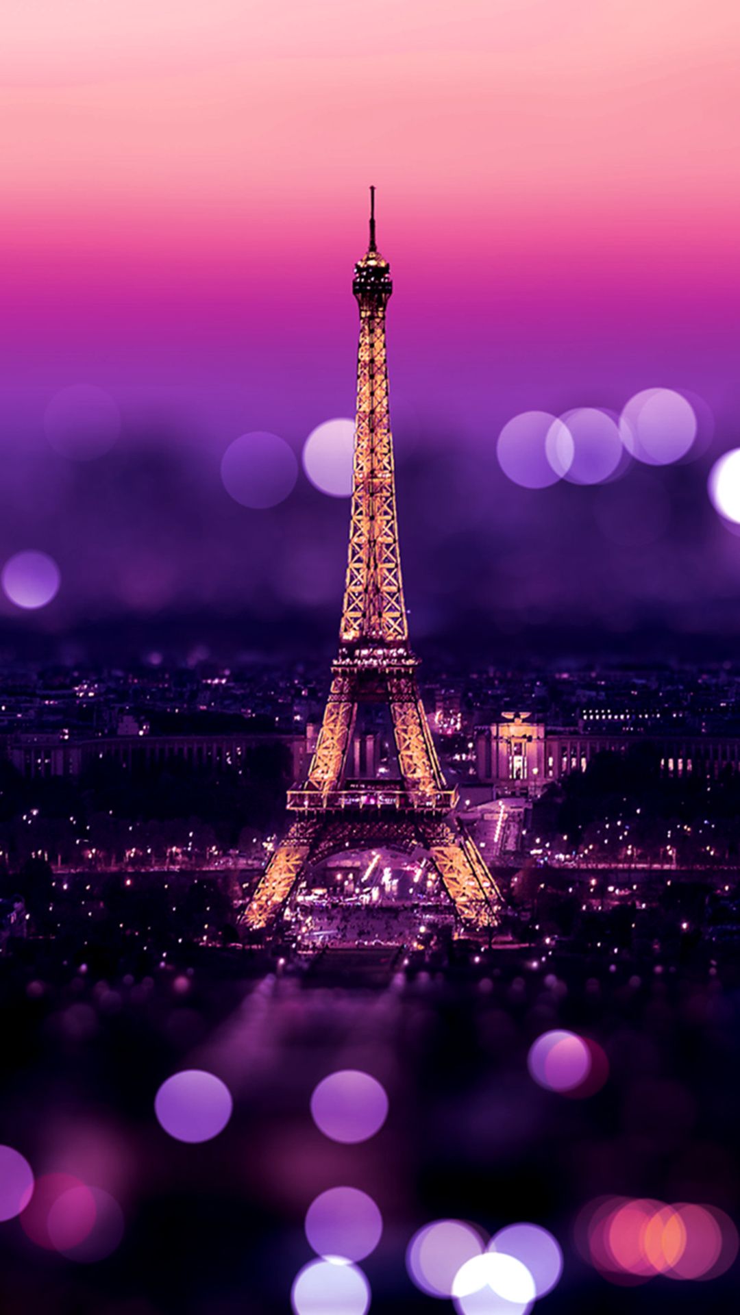 Girly Wallpaper On Genchi - Eiffel Tower Wallpaper For Phone , HD Wallpaper & Backgrounds