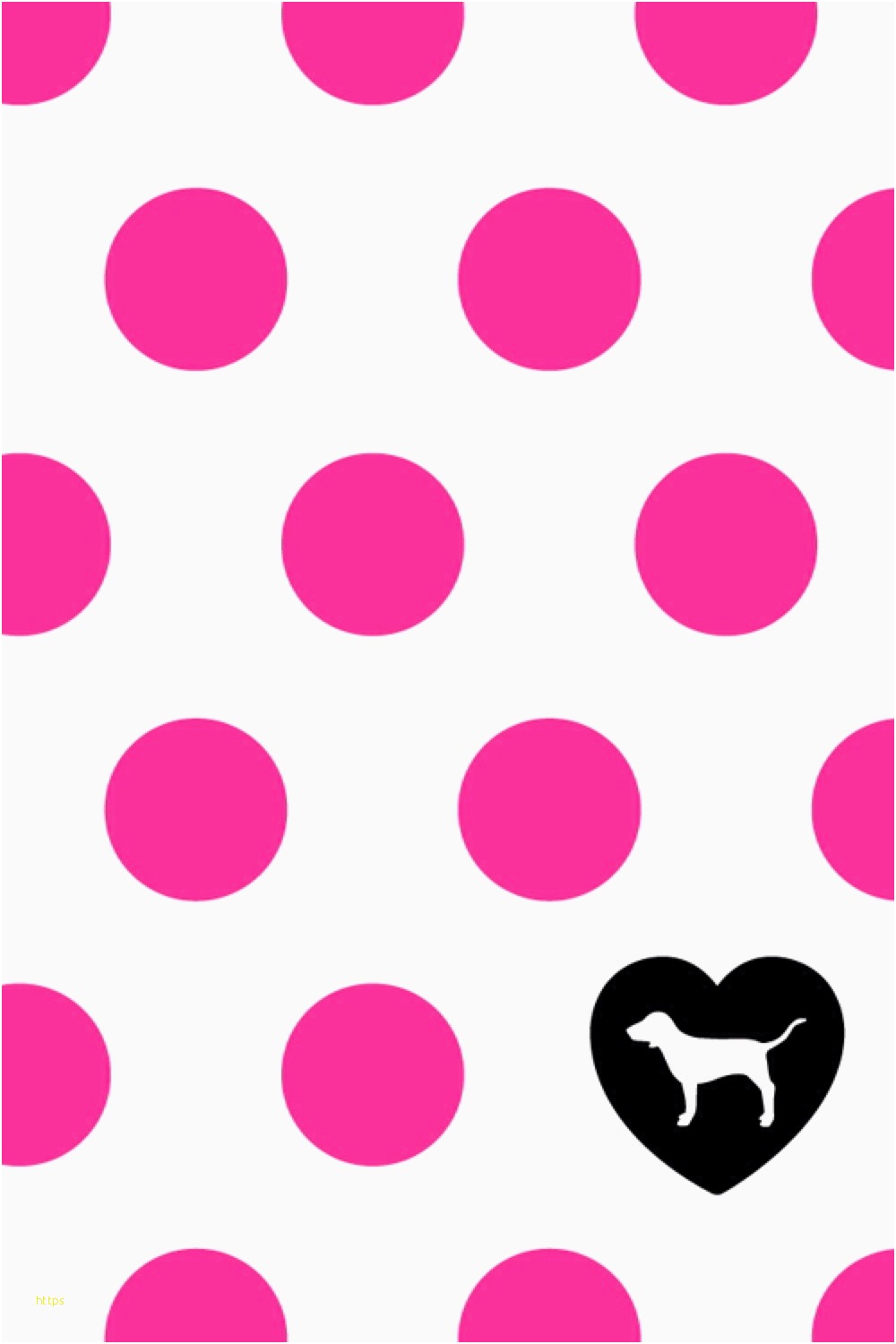 Cute Pink Wallpaper - Victoria's Secret Pink Polka Dot , HD Wallpaper & Backgrounds