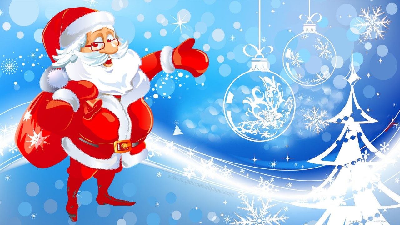 Merry Christmas Wallpaper Free - Christmas Santa Images Hd , HD Wallpaper & Backgrounds