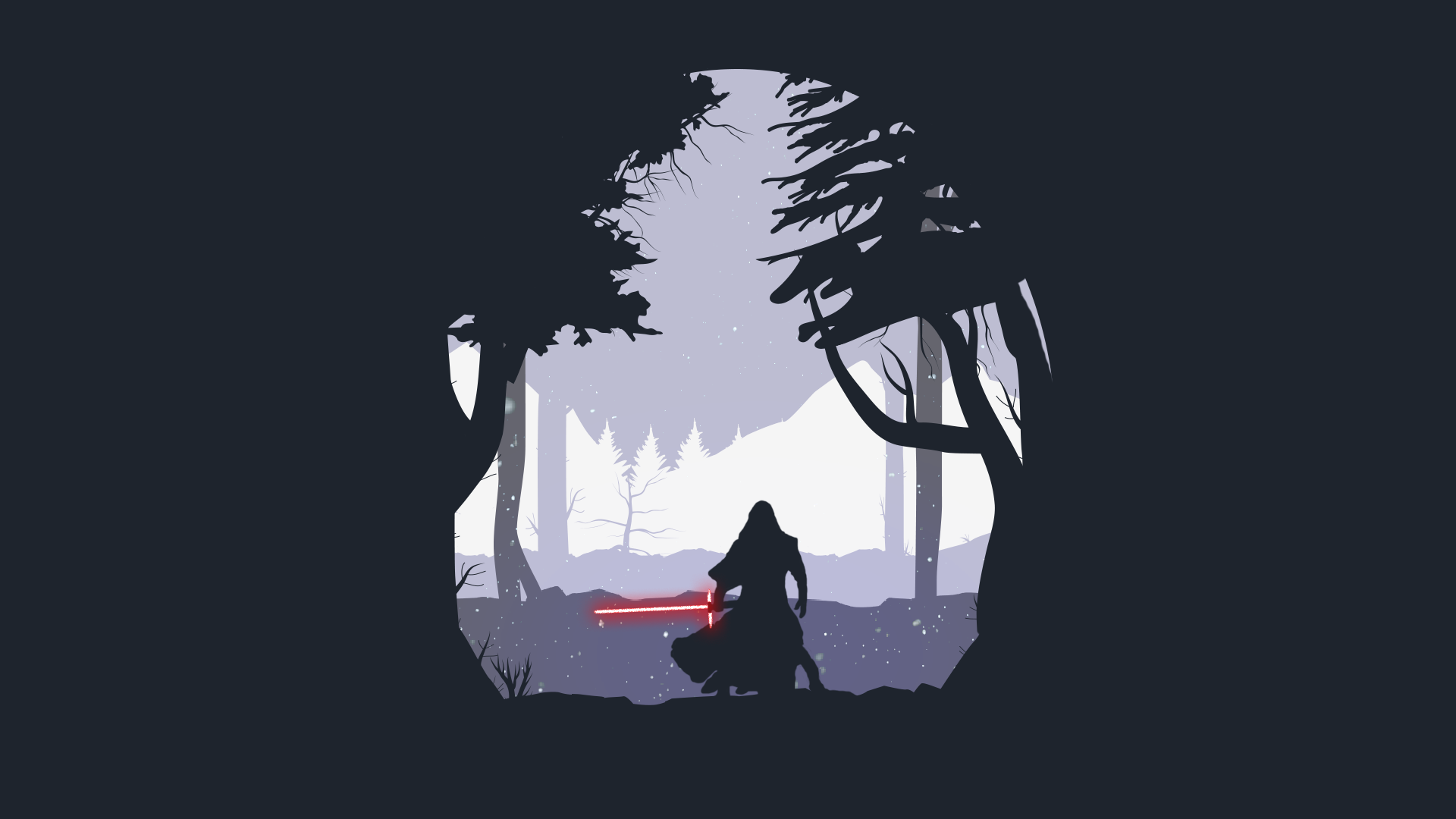 Minimalist Kylo Ren - Star War Wallpaper Phone , HD Wallpaper & Backgrounds