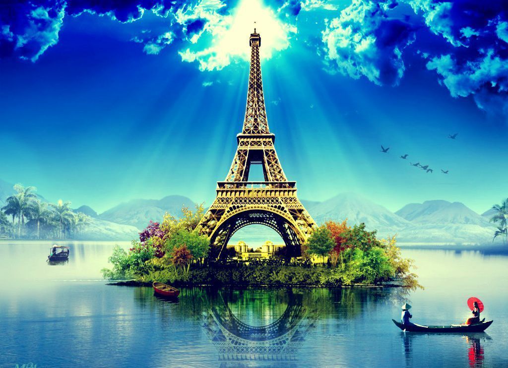 Download Wallpaper - Eiffel Tower , HD Wallpaper & Backgrounds