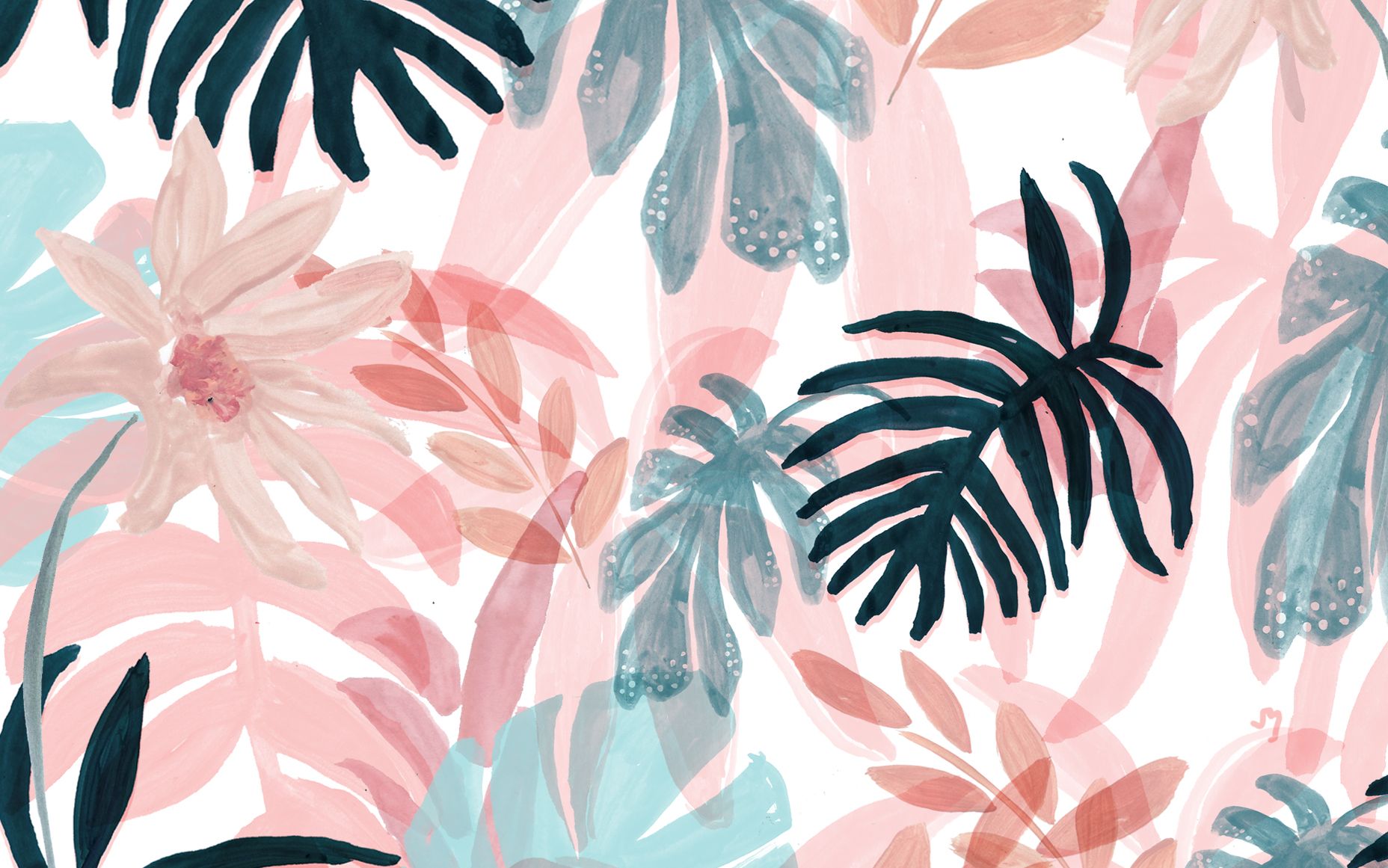 Pink-spring Desktop Wallpaper Designlovefest More - Macbook , HD Wallpaper & Backgrounds