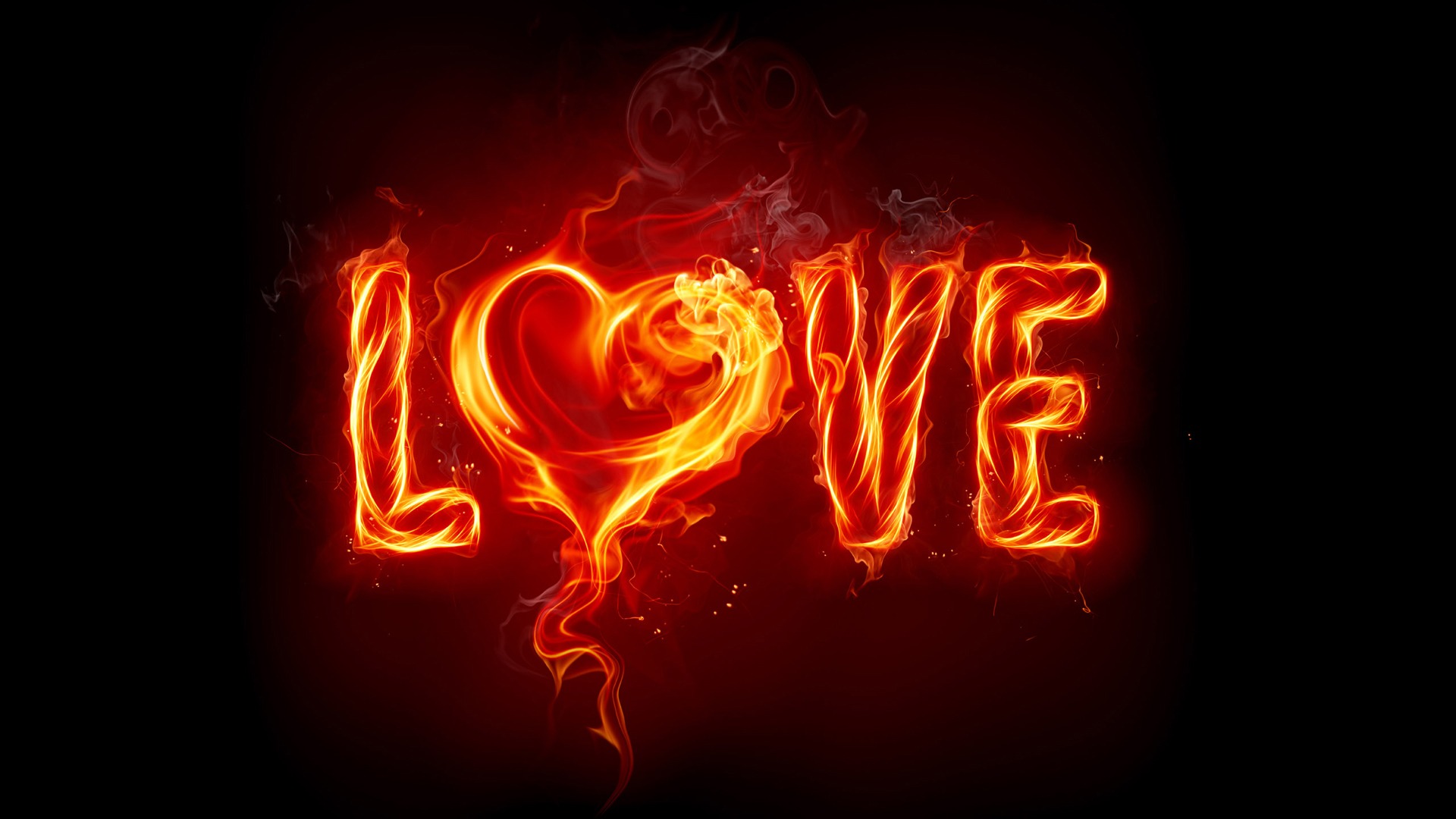 4k Love Wallpapers Hd - Fire Love , HD Wallpaper & Backgrounds