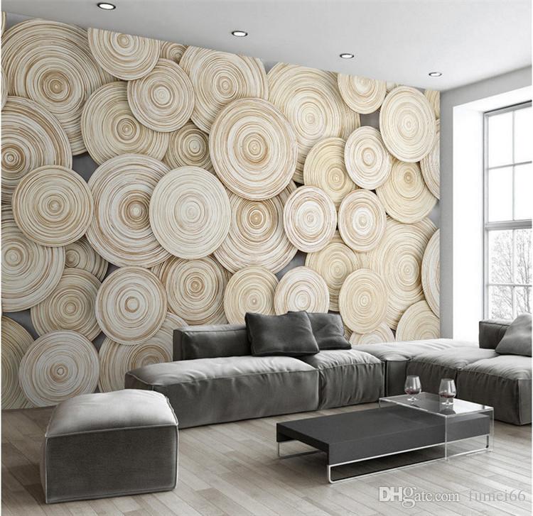 Large Custom Mural Wallpaper Modern Design 3d Wood Modern Wall