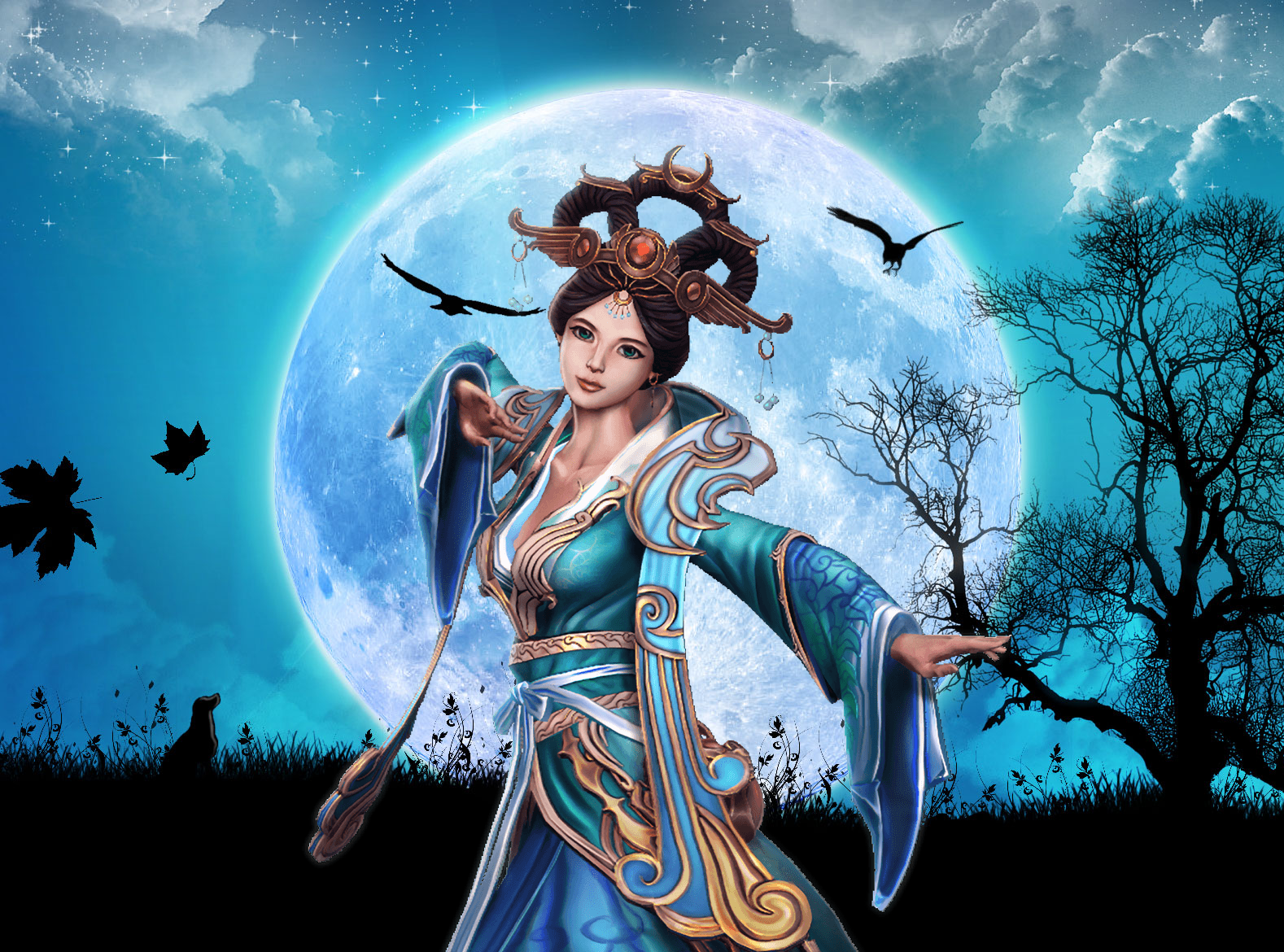 Wallpaper Chang'e - Child Of The Moon , HD Wallpaper & Backgrounds