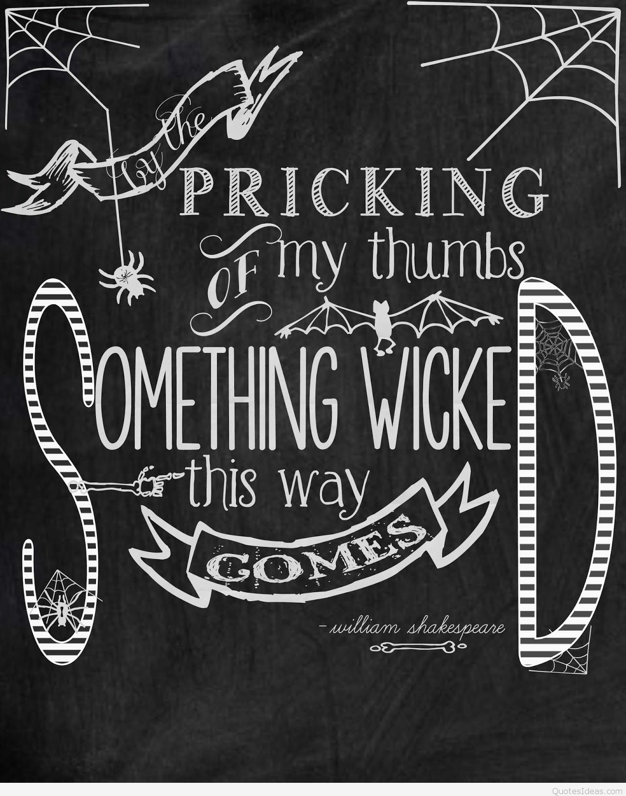 Halloween Quotes And Sayings Wallpapers Tumblr Halloween - Pricking Of My Thumbs , HD Wallpaper & Backgrounds