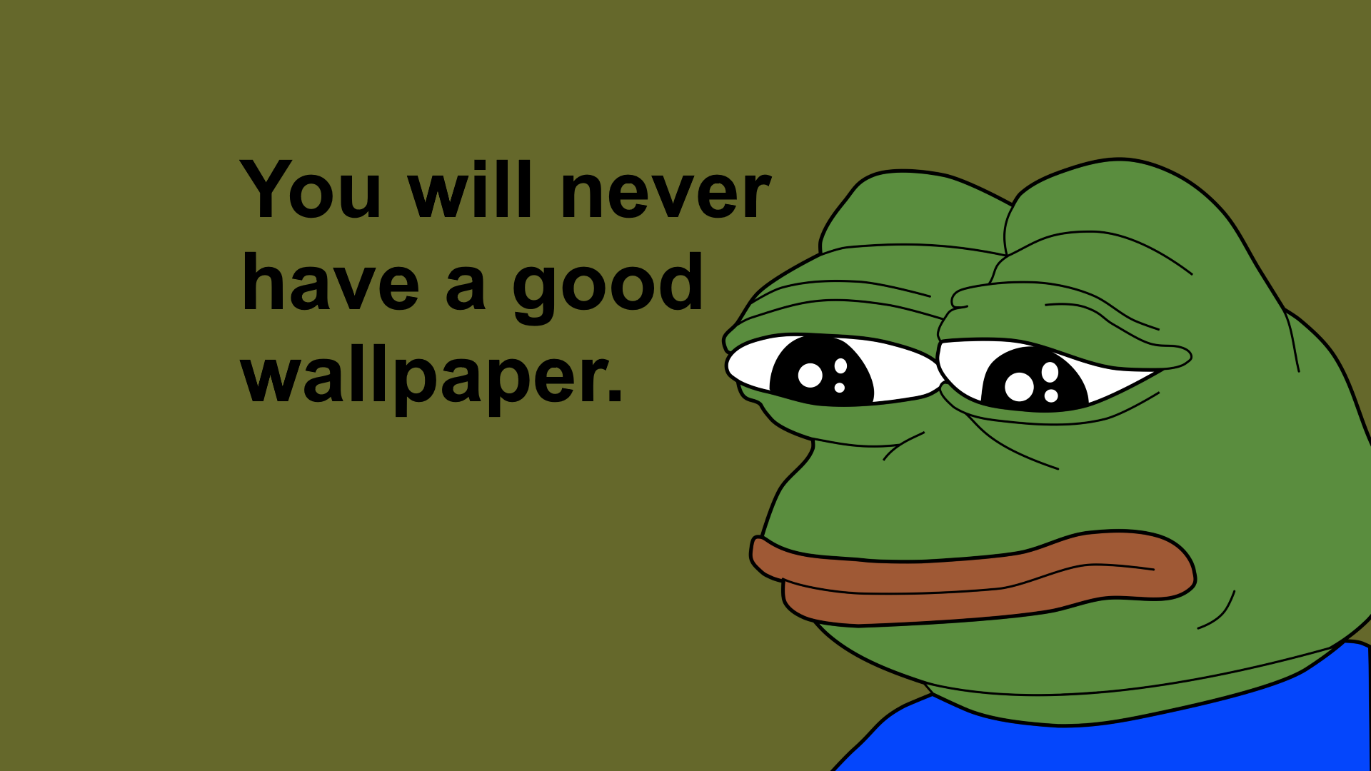 You Will Never Have A Good Wallpaper Meme , HD Wallpaper & Backgrounds