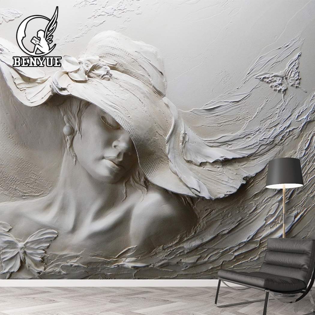 Custom Size 3d Wallpaper Mural Modern Stereoscopic - Wall Sculpture Art , HD Wallpaper & Backgrounds