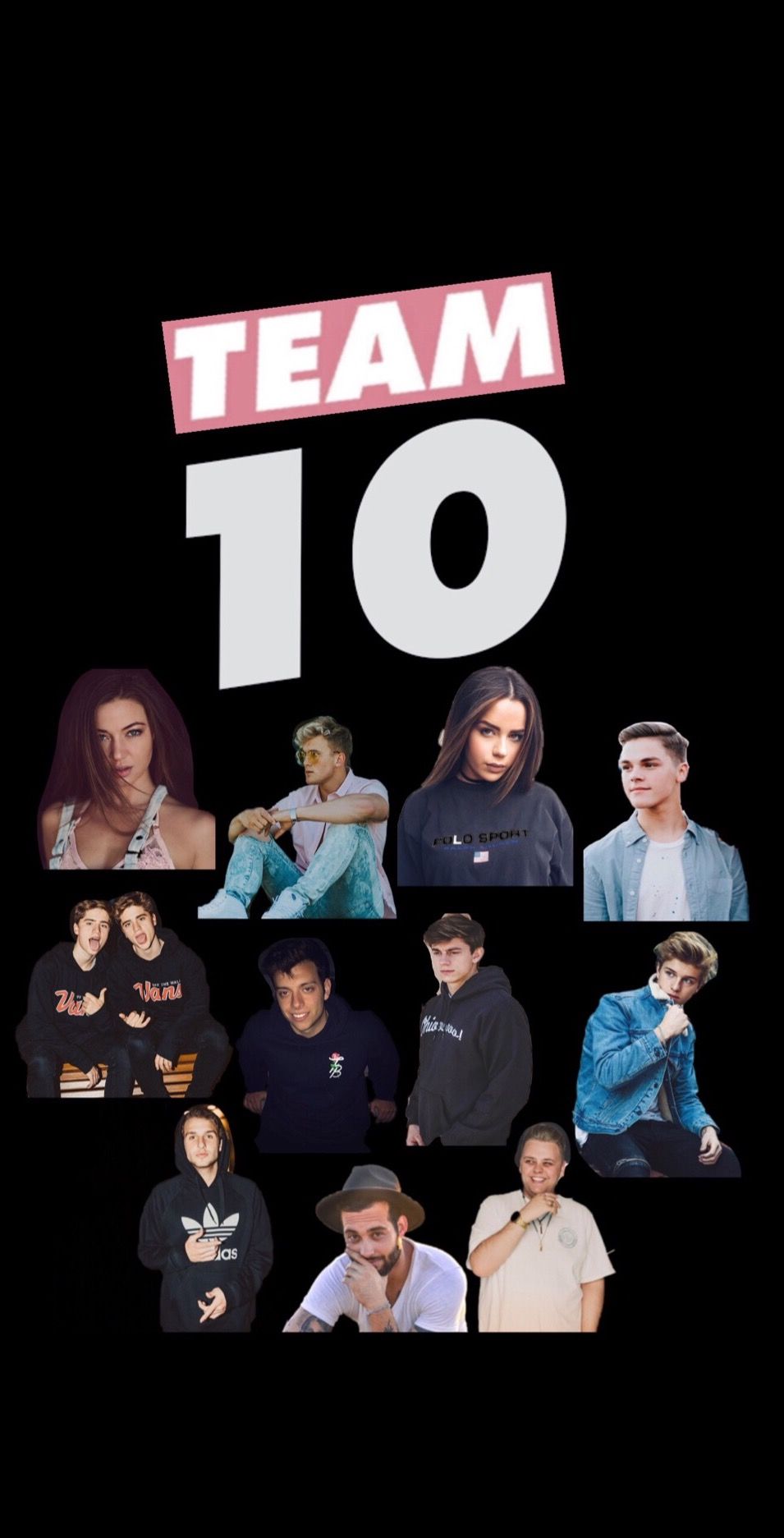 Team 10 Wallpaper Jake Paul,tessa Brooks, Erika Costell, - Team 10 Wallpaper Iphone , HD Wallpaper & Backgrounds