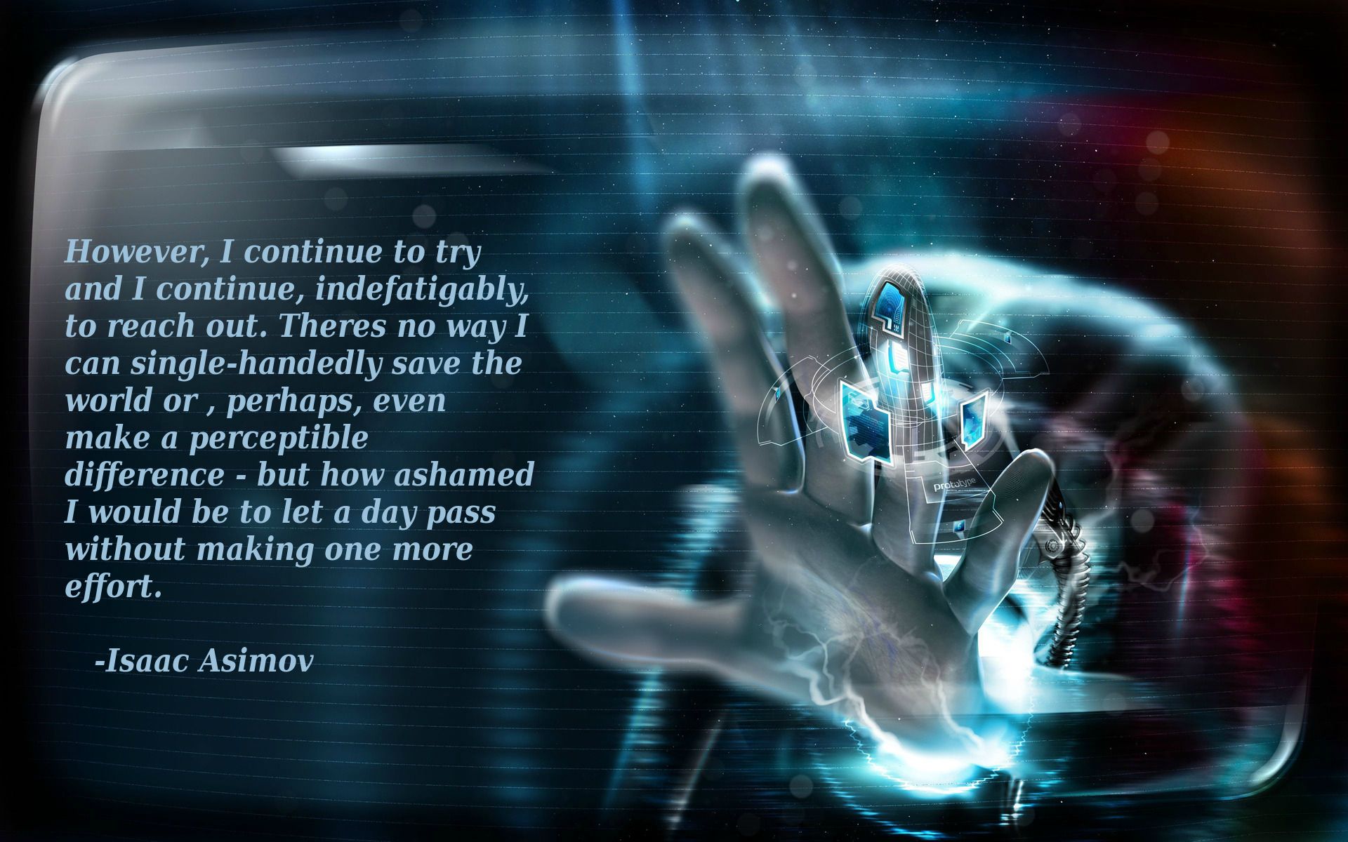 Isaac Asimov Inspirational Wallpaper - Hi Tech Wallpaper 4k , HD Wallpaper & Backgrounds