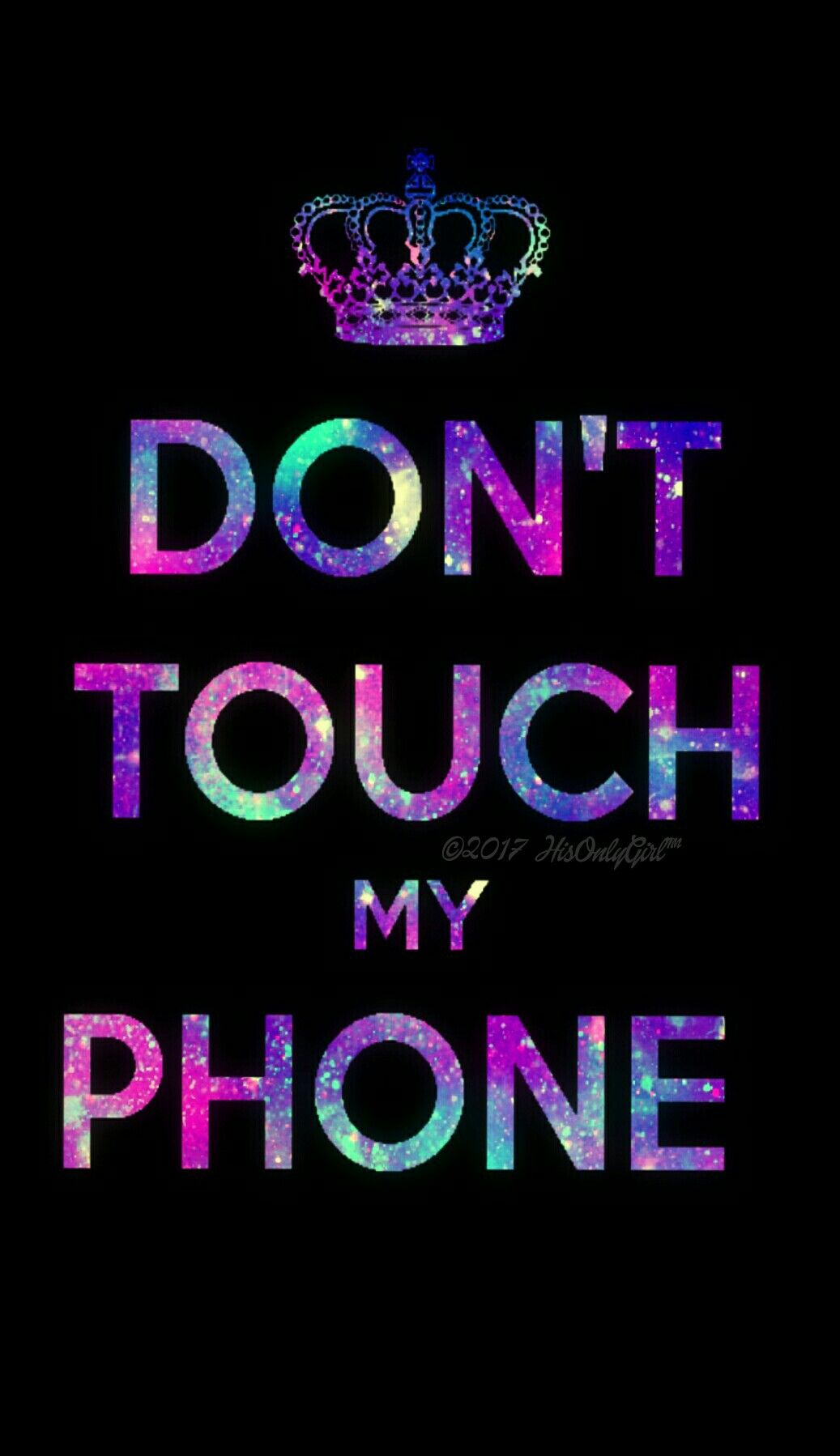 Don't Touch Galaxy Wallpaper I Created For The App - Dont Touch My Phone , HD Wallpaper & Backgrounds