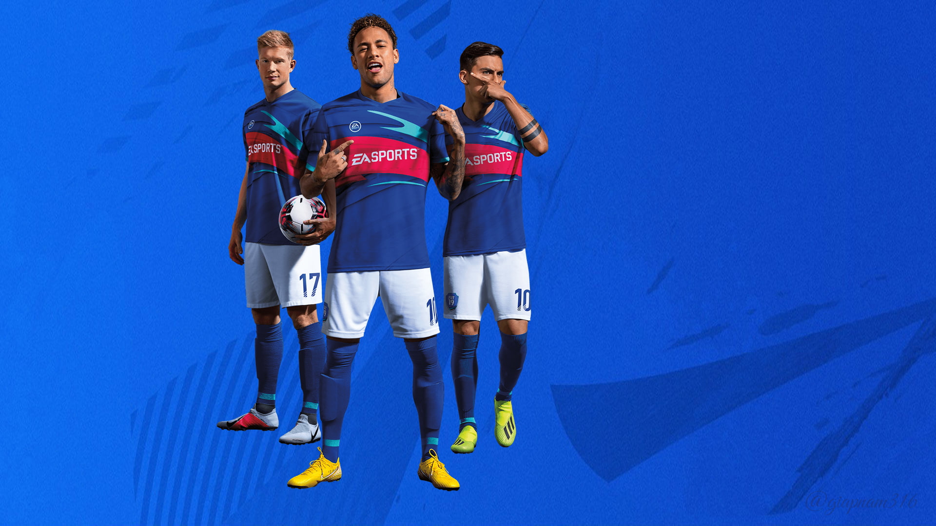 Fifa Online 4, Neymar, Kevin De Bruyne, Paulo Dybala, - Новая Обложка Фифа 19 , HD Wallpaper & Backgrounds