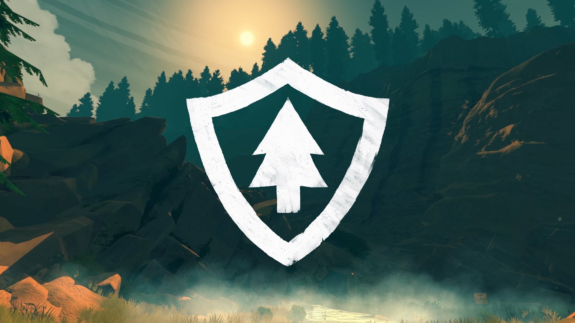 Firewatch Logo Wallpaper - Forest Gif Video Game , HD Wallpaper & Backgrounds
