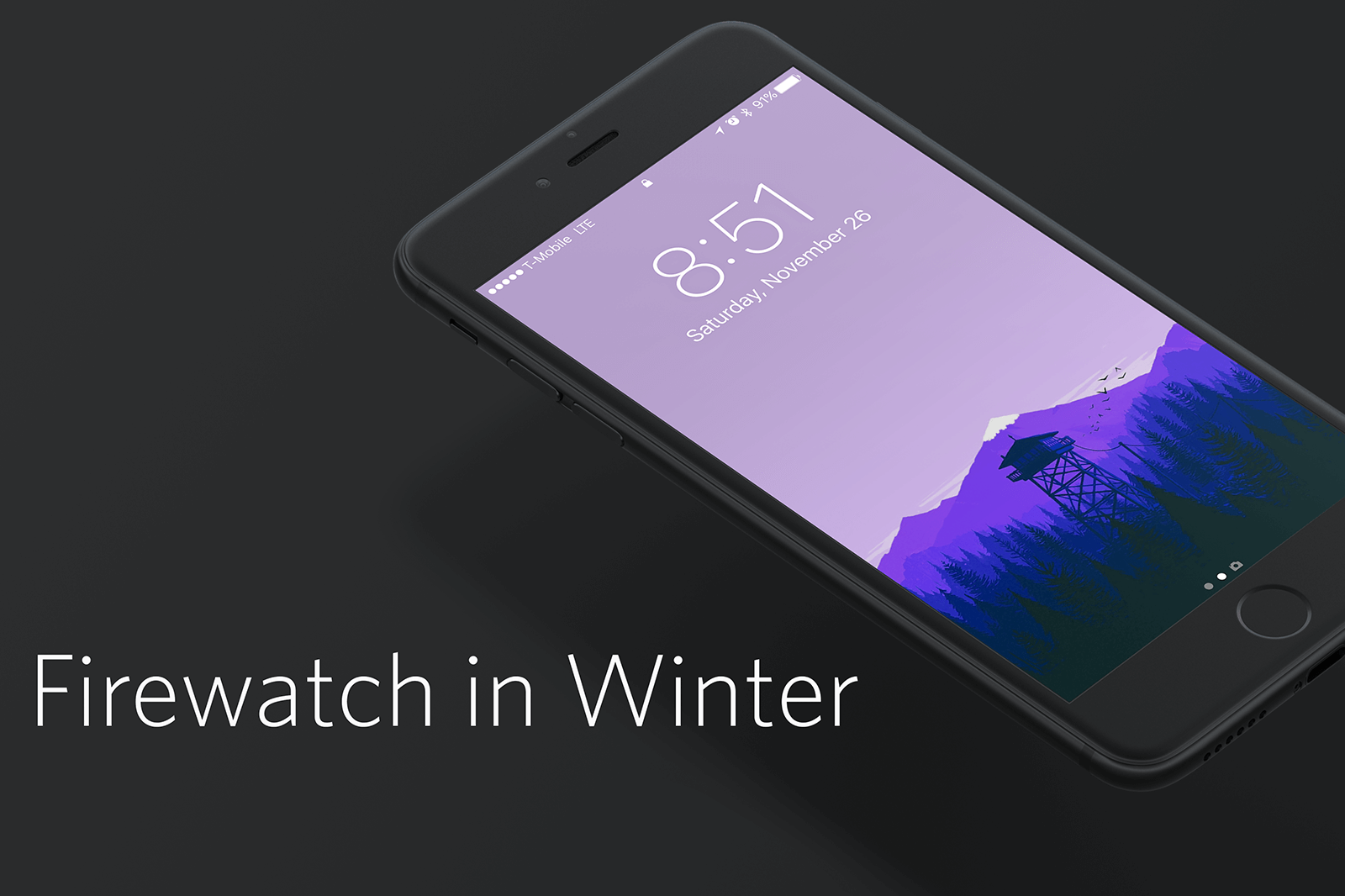 Firewatch Winter Wallpaper - Firewatch Wallpaper Iphone , HD Wallpaper & Backgrounds