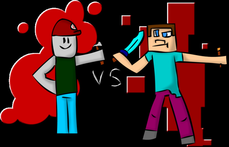 Roblox Copying Minecraft Argument - Cartoon , HD Wallpaper & Backgrounds