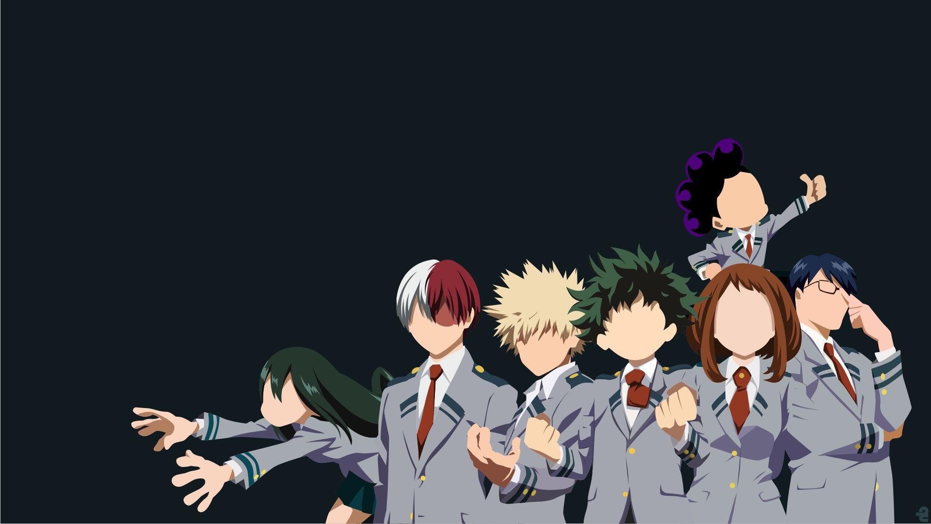 Boku No Hero Wallpaper - My Hero Academia Minimalist , HD Wallpaper & Backgrounds