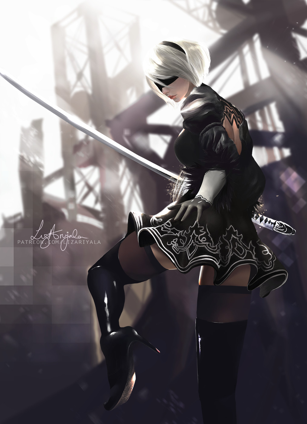 Automata 2b - 2b Nier Automata , HD Wallpaper & Backgrounds