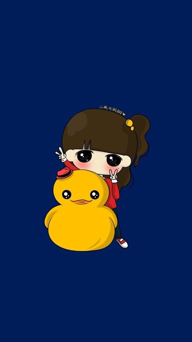 Cute Girl Cartoon Wallpaper - Get Images One