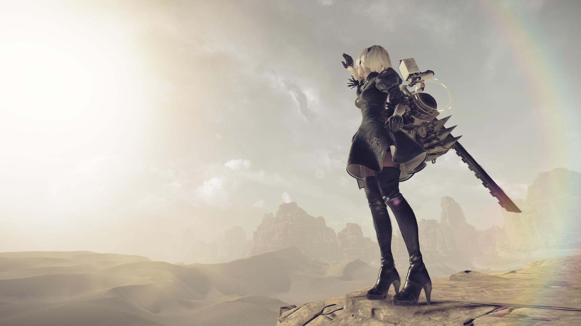 Photo Collection Nier Automata Playstation Wallpaper - 2b Nier Automata Game , HD Wallpaper & Backgrounds
