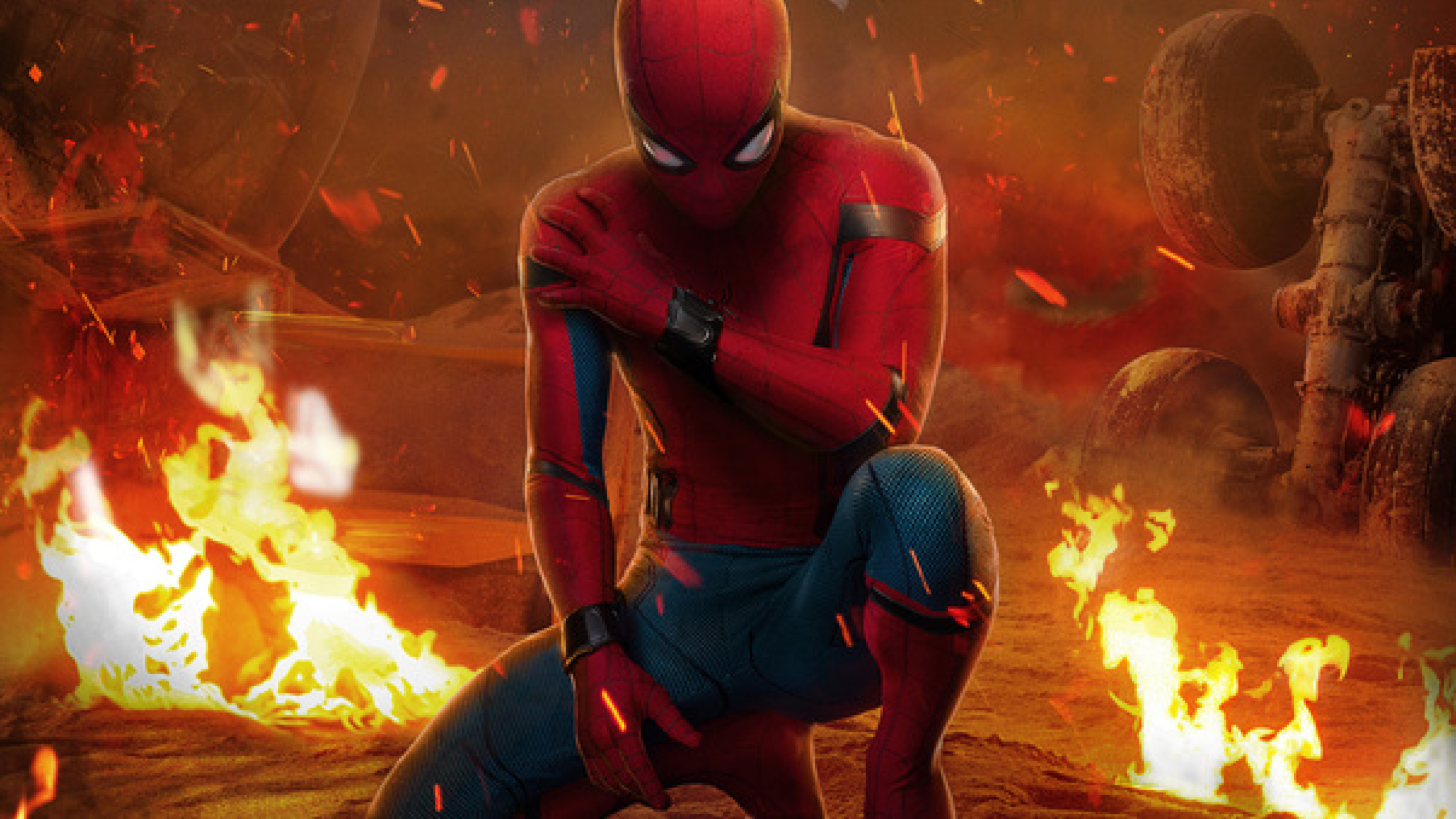 Hd Wallpaper - Spider Man Homecoming 4k , HD Wallpaper & Backgrounds