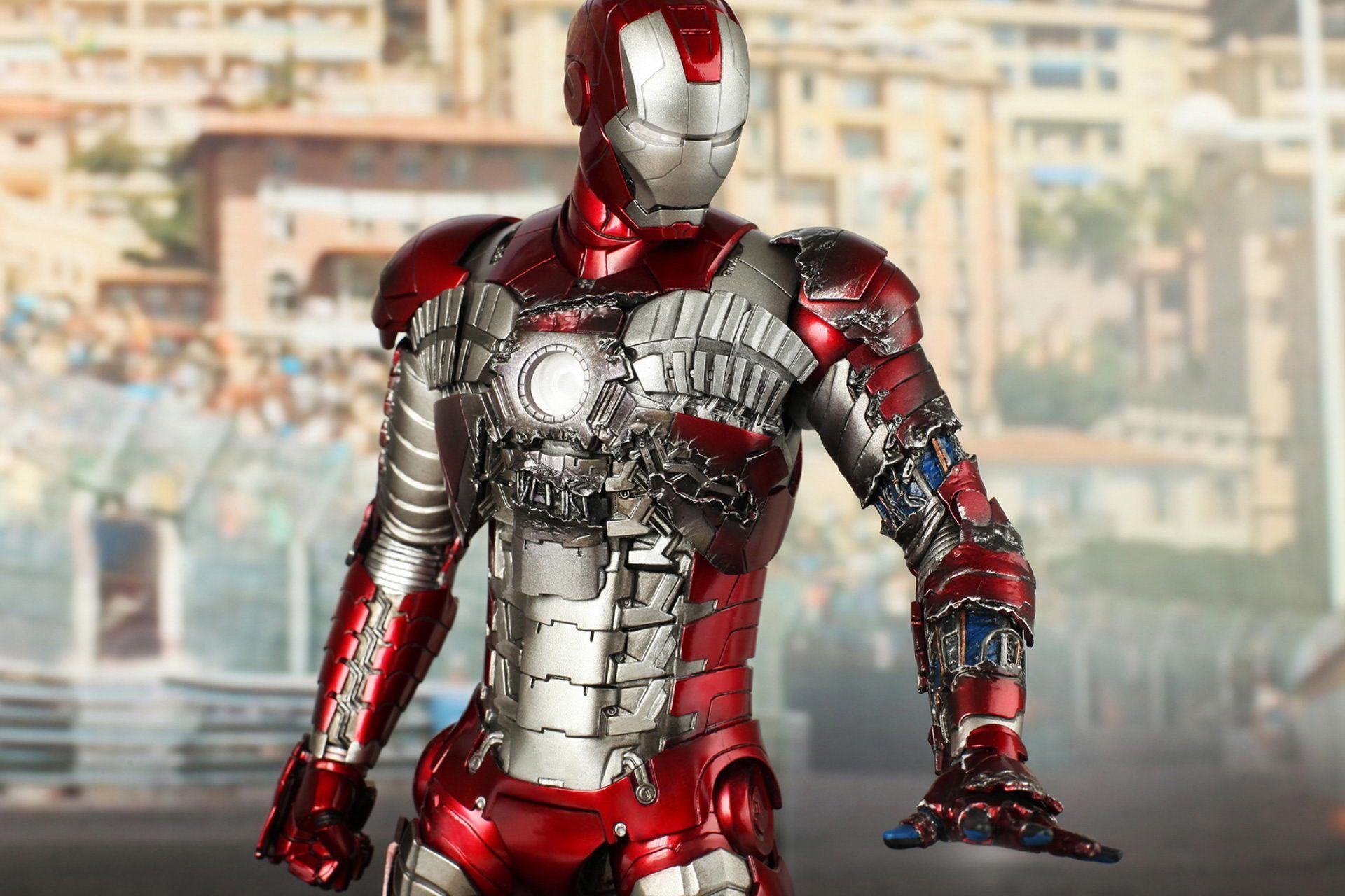 Iron Man Mark V Wallpaper Hd Wallpapers - Hot Toys Iron Man Mark , HD Wallpaper & Backgrounds