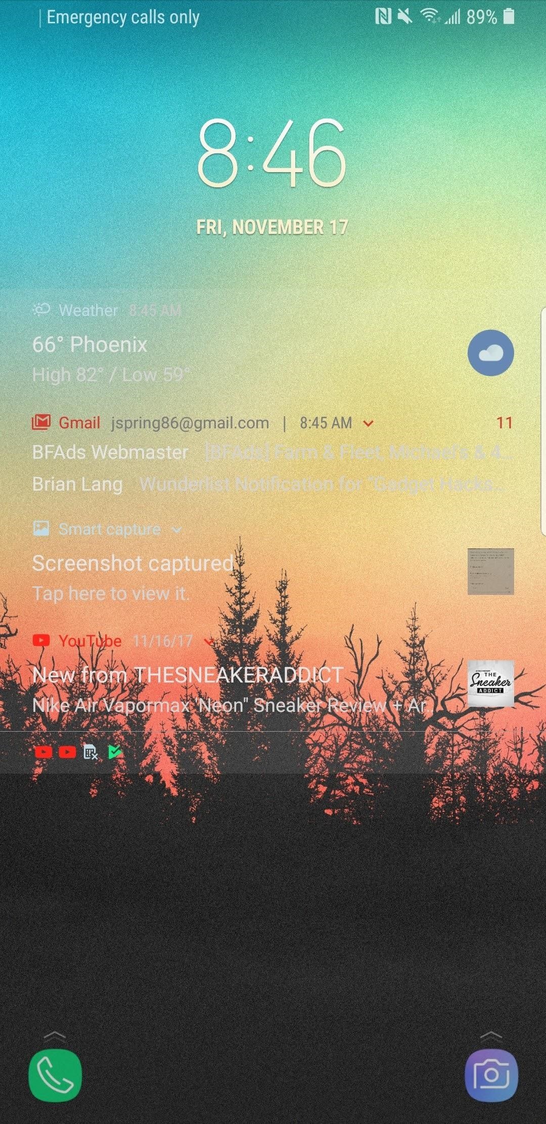 Combining The Transparent Notifications With The New - Lockscreen Samsung , HD Wallpaper & Backgrounds