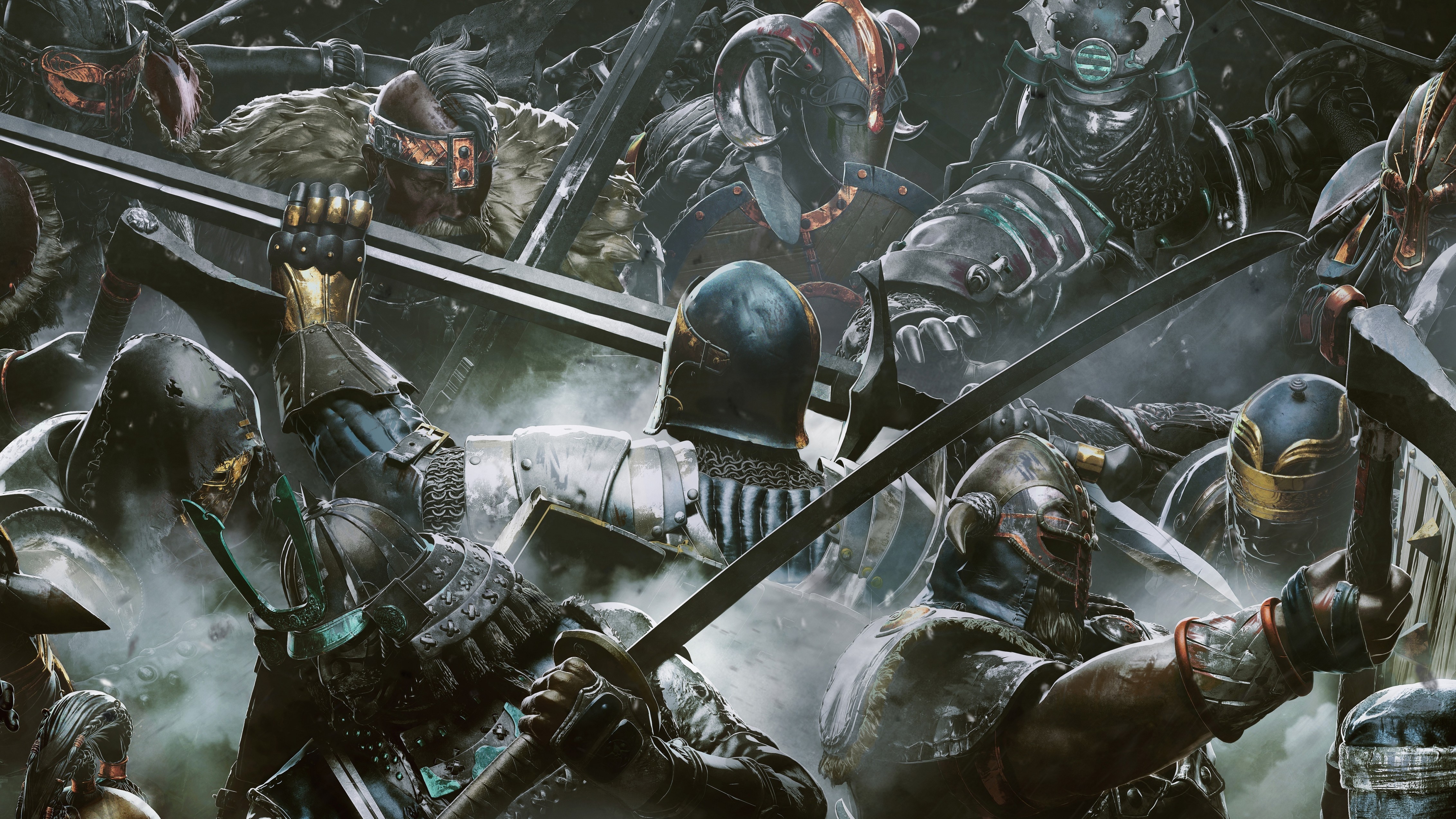 For Honor, Samurai, Knight, Warrior, Mask - Honor Battle , HD Wallpaper & Backgrounds