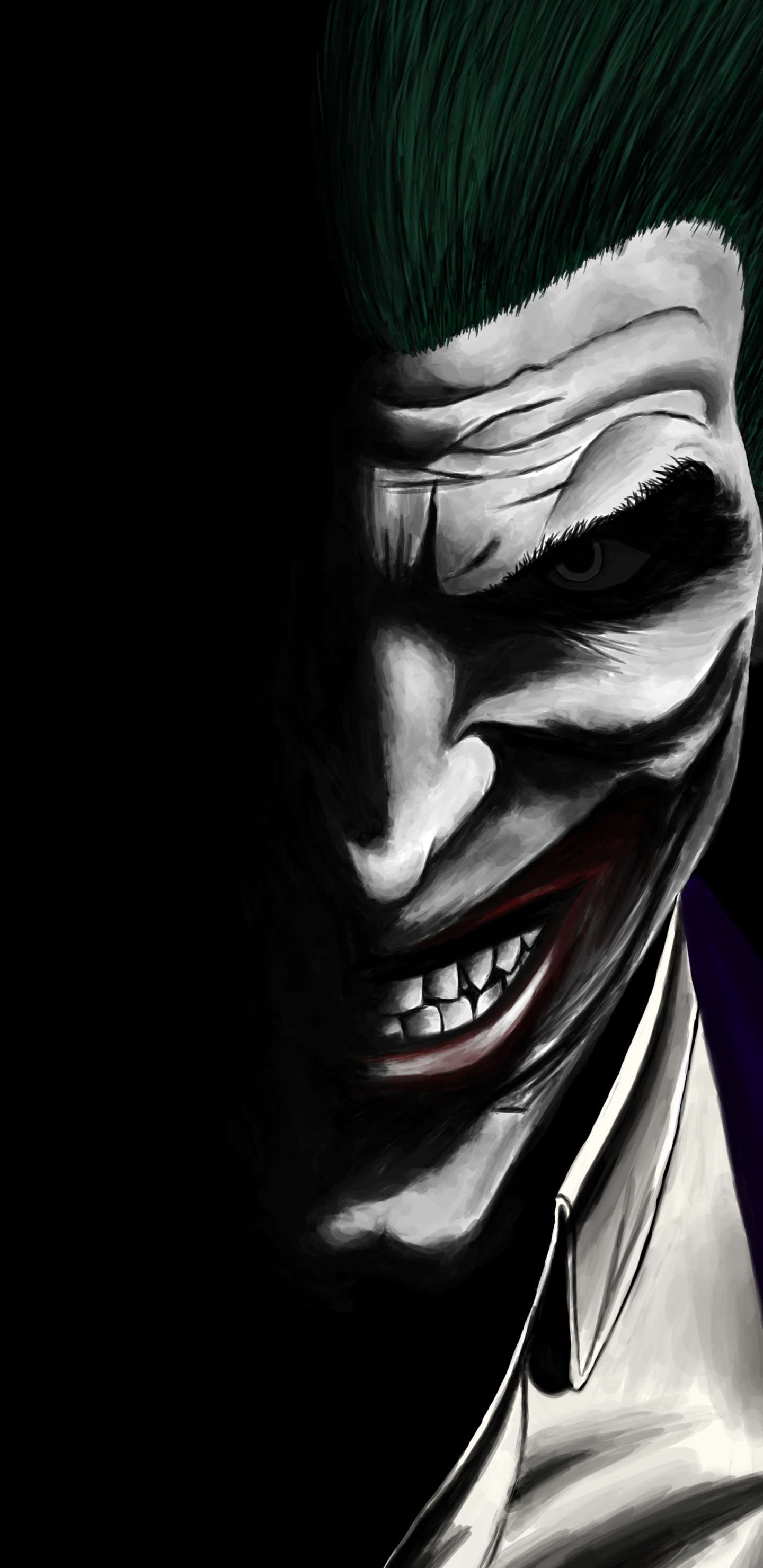 Joker, Dark, Dc Comics, Villain, Artwork, Wallpaper - Joker Wallpaper Hd For S8 , HD Wallpaper & Backgrounds