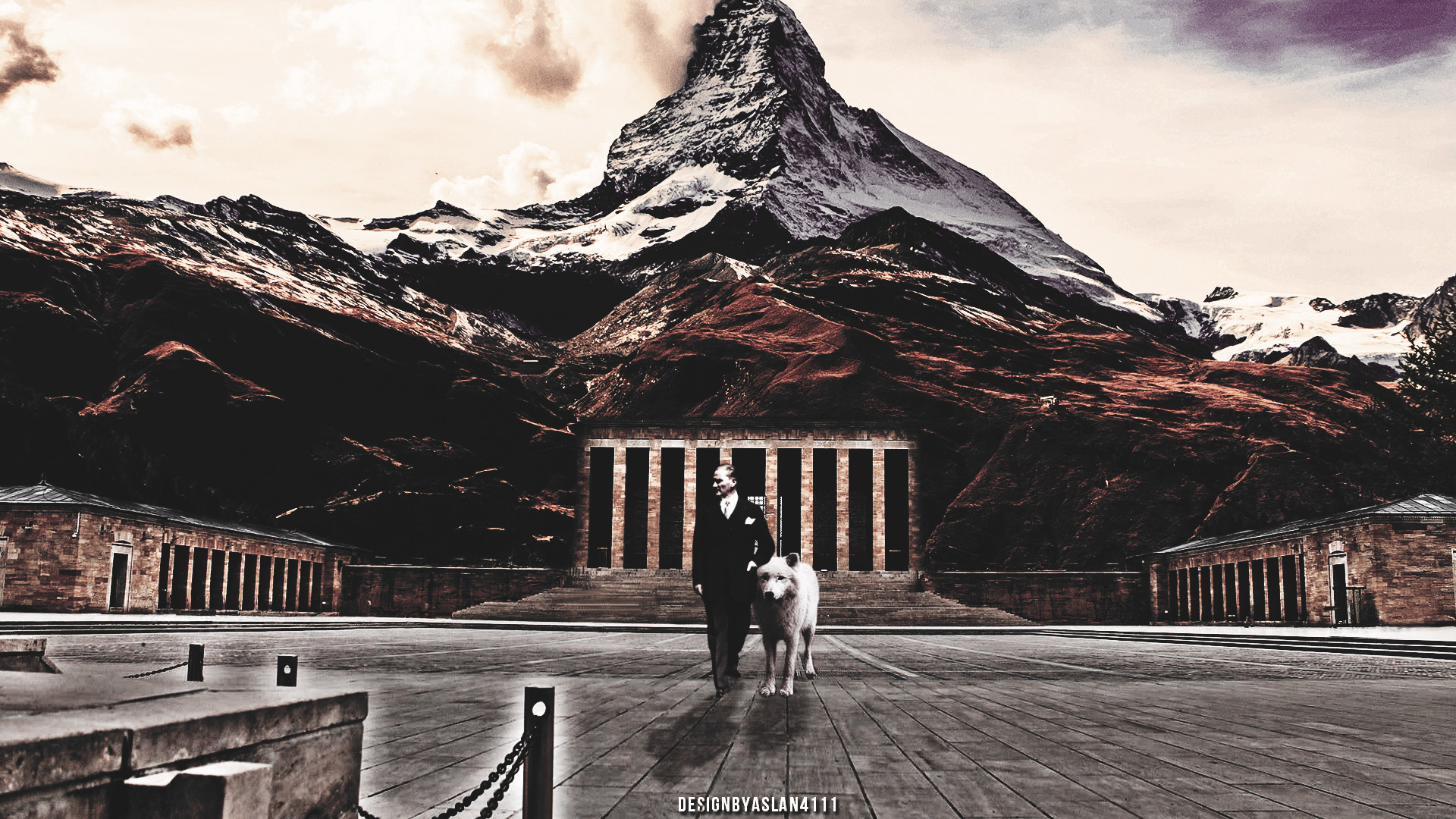 Manzara Fotoğrafları Wallpaper - Matterhorn Mountain With Clouds , HD Wallpaper & Backgrounds