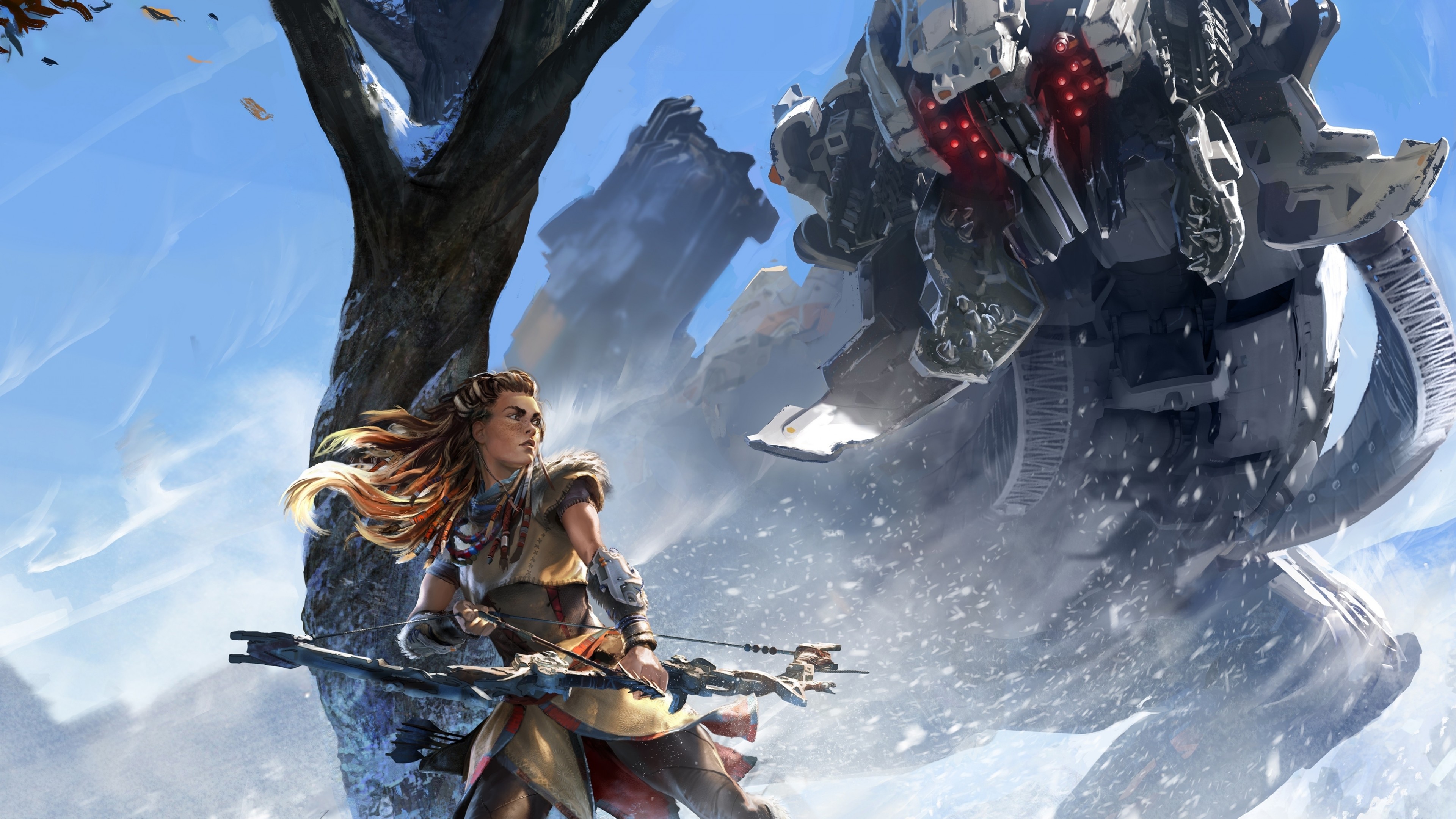 Zero Dawn Wallpaper Or Background - Horizon Zero Dawn Imagenes 4k , HD Wallpaper & Backgrounds