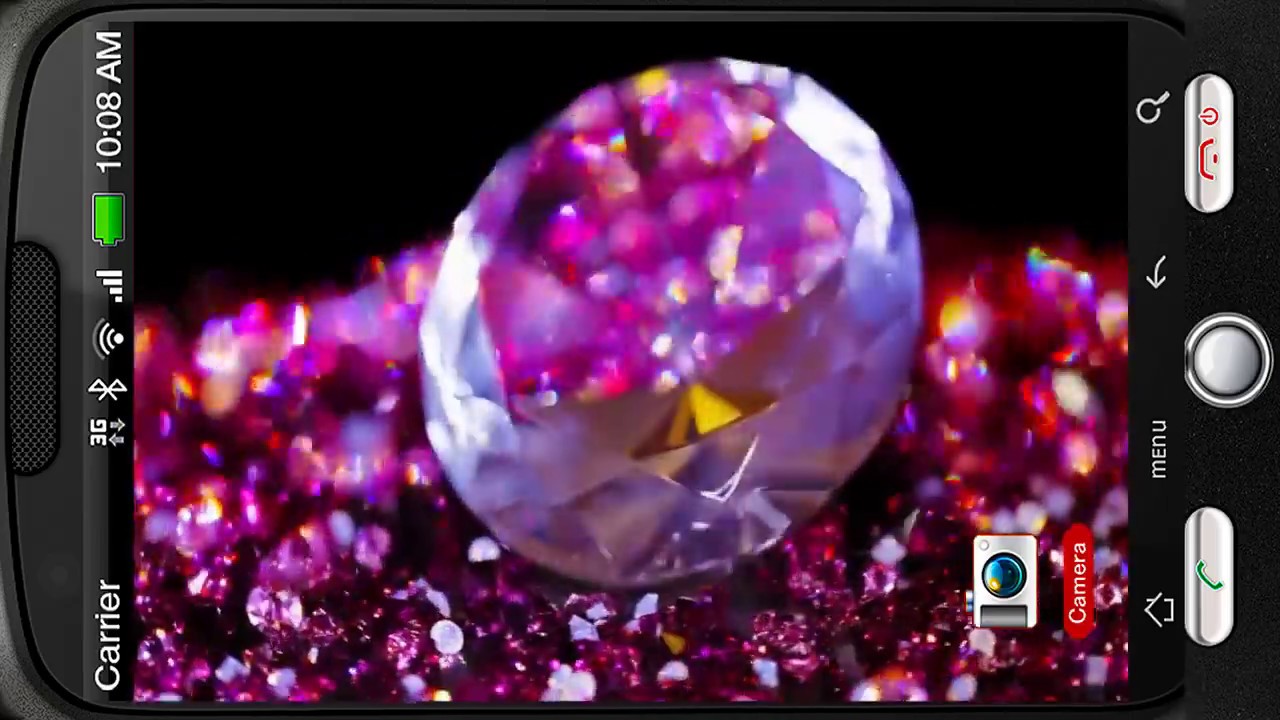 Perfect Pink Jewel Stone Deluxe Hd Edition 3d Live - Smartphone , HD Wallpaper & Backgrounds