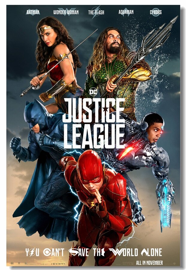 Custom Wall Mural Superheroes Dc The Flash Poster Justice - Chinese Justice League Poster , HD Wallpaper & Backgrounds